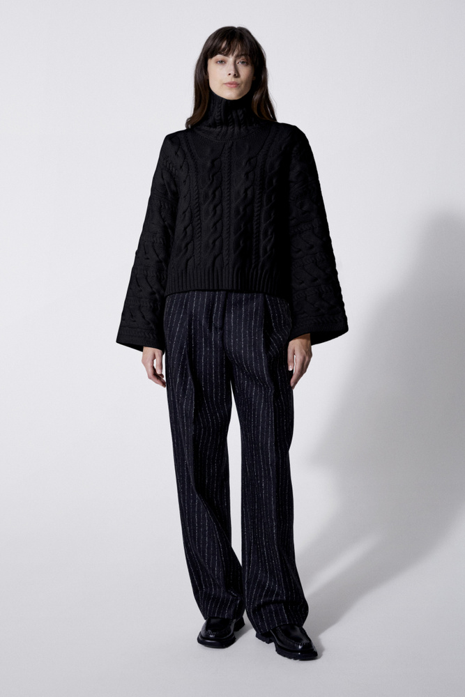 House Of Dagmar Marina Sweater In Black ModeSens