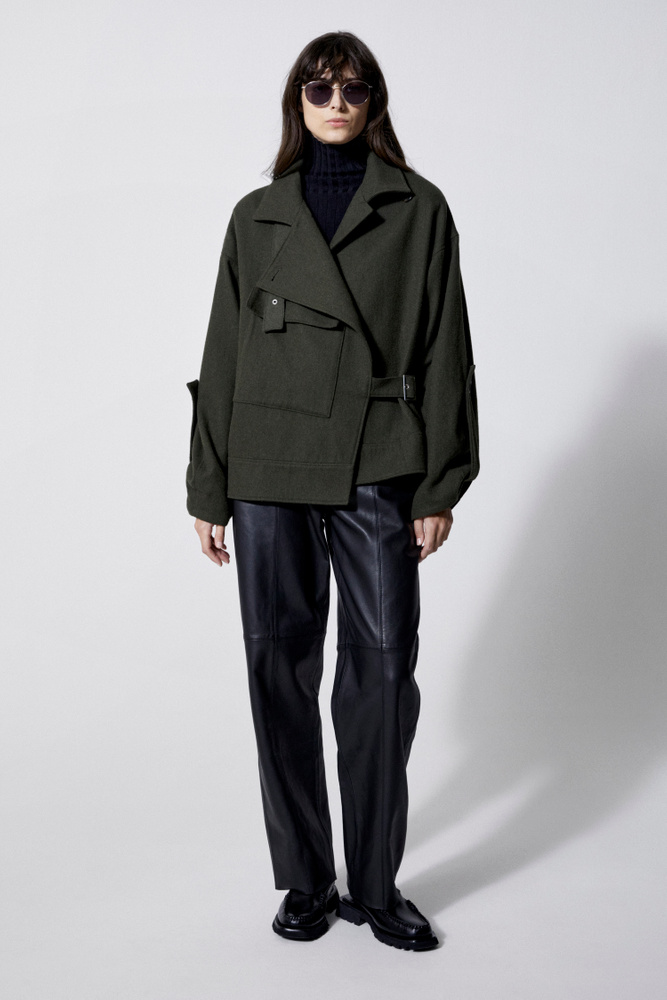 House Of Dagmar Jaqueline Jacket In Moss Green