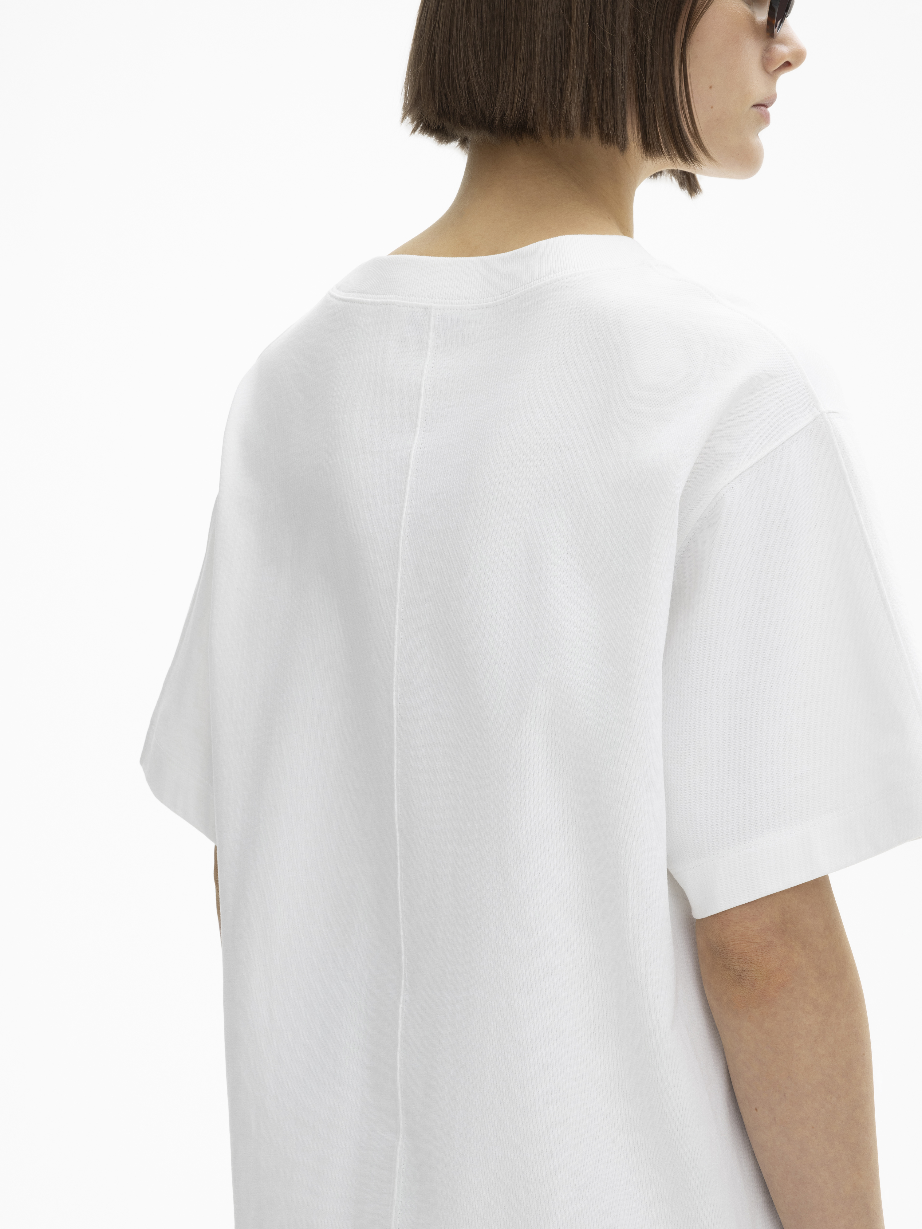 House Of Dagmar Oversized Cotton Tee In White