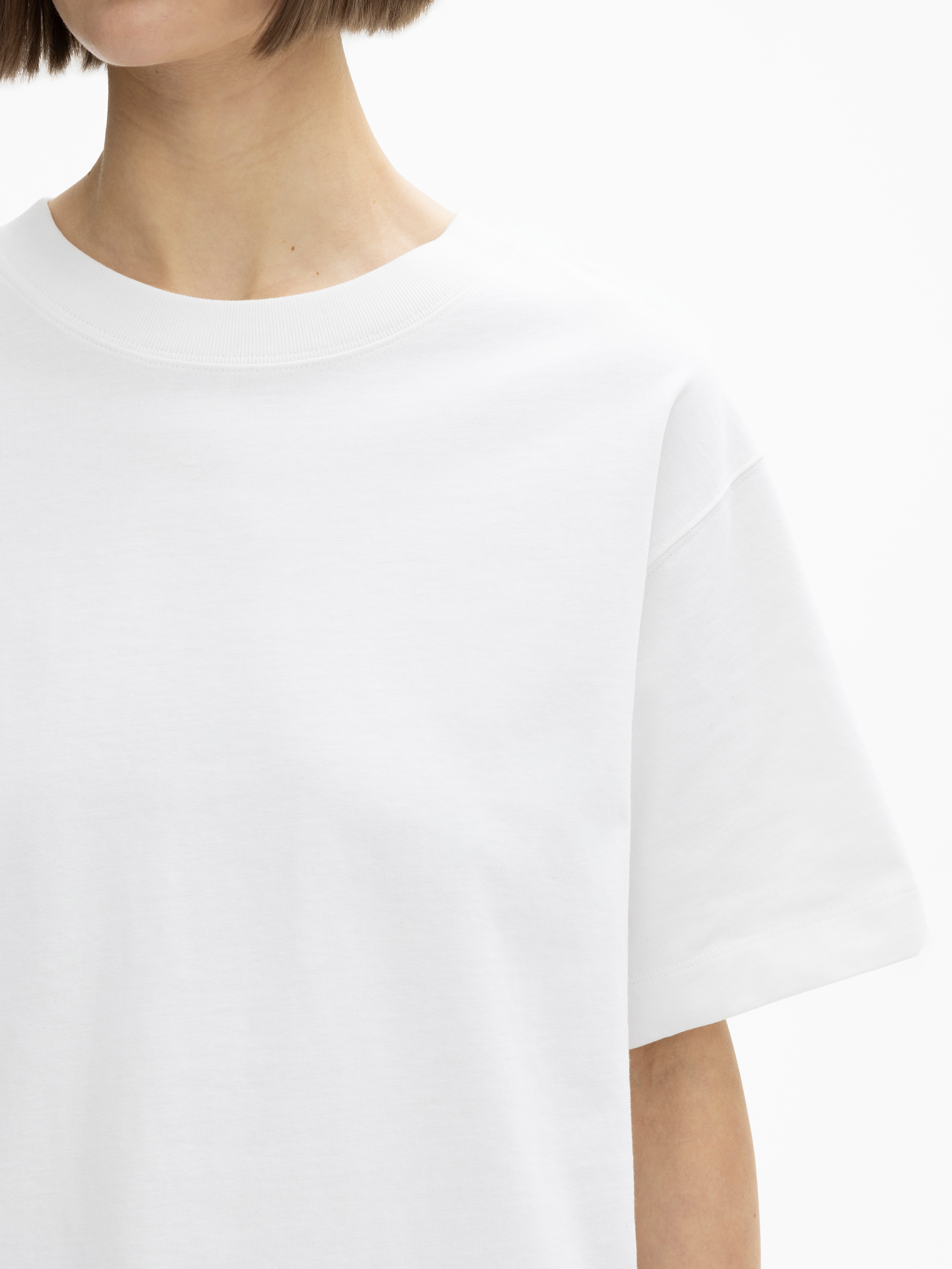 House Of Dagmar Oversized Cotton Tee In White