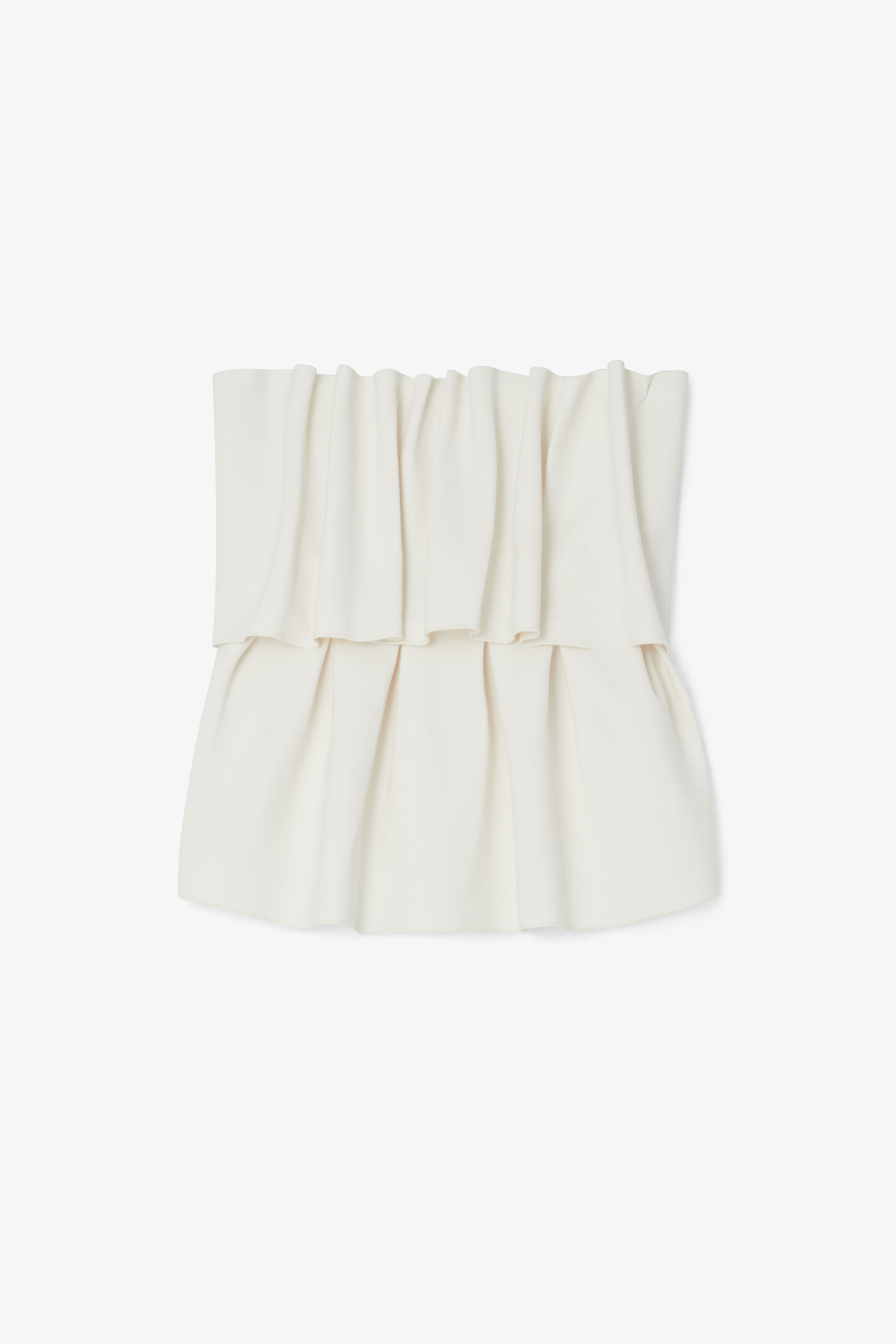 Sculpted Tube Top - White