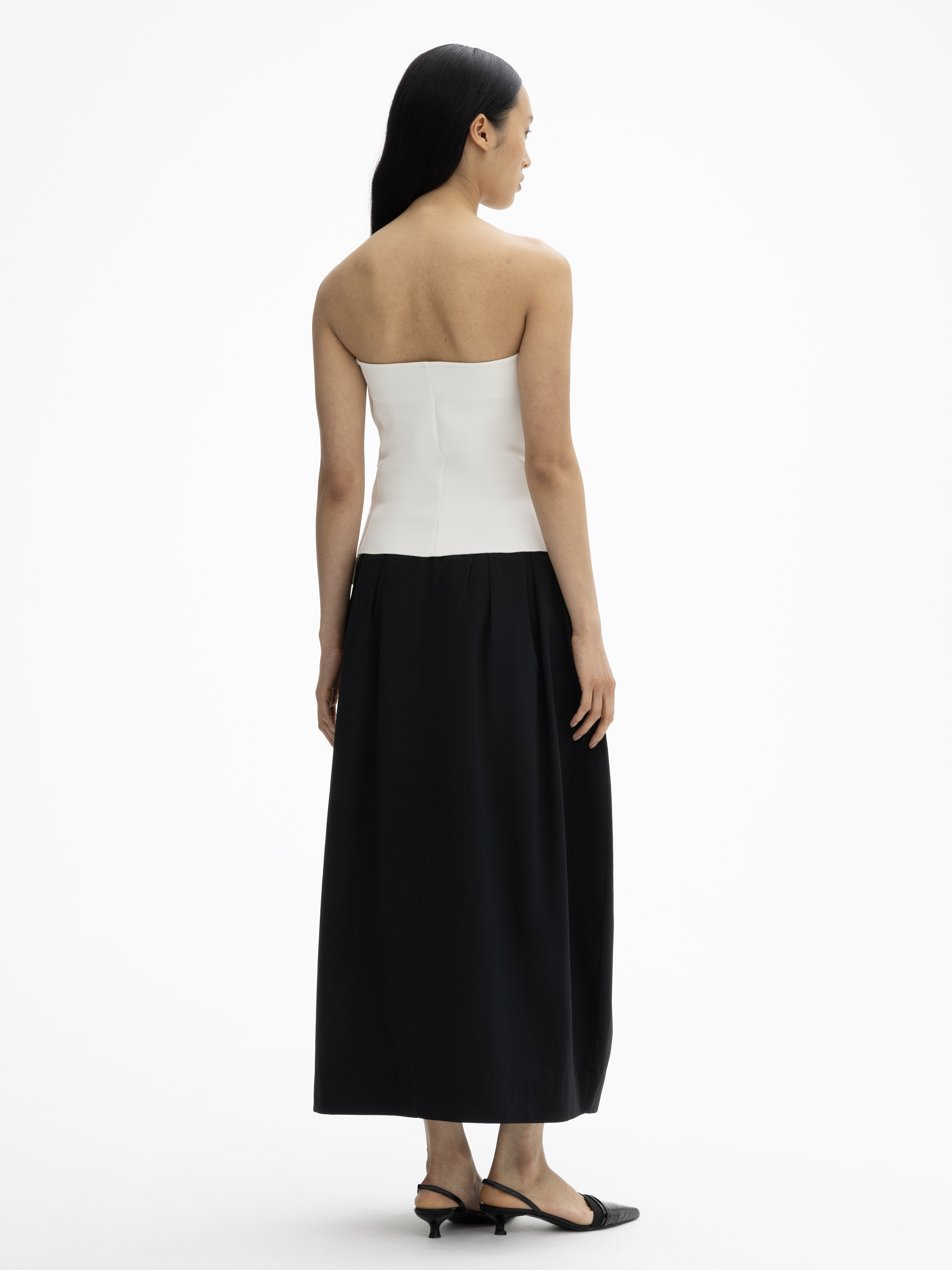 House Of Dagmar Sculpted Tiered Top In Neutral
