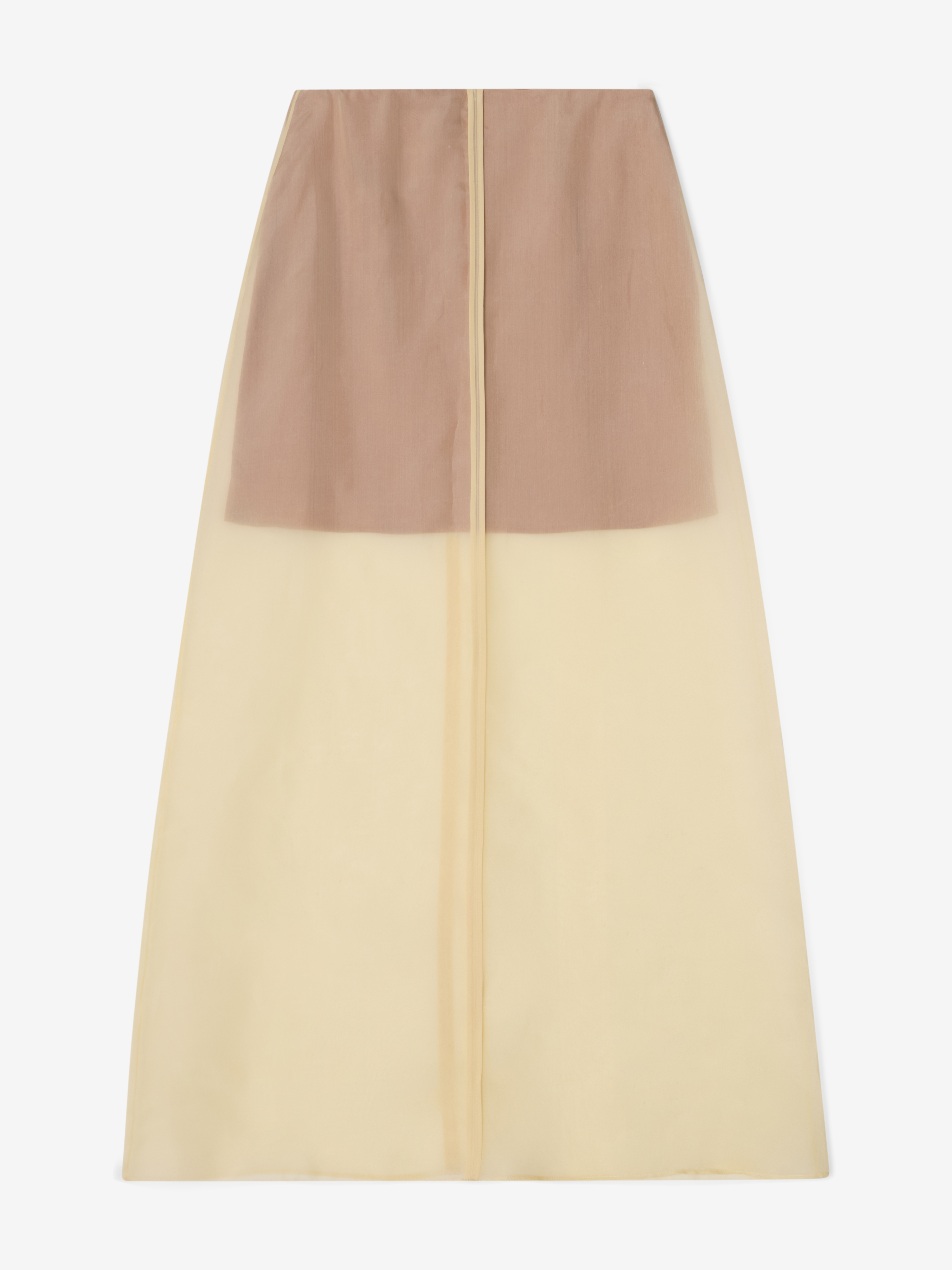 House Of Dagmar Organza Skirt In Avena Beige