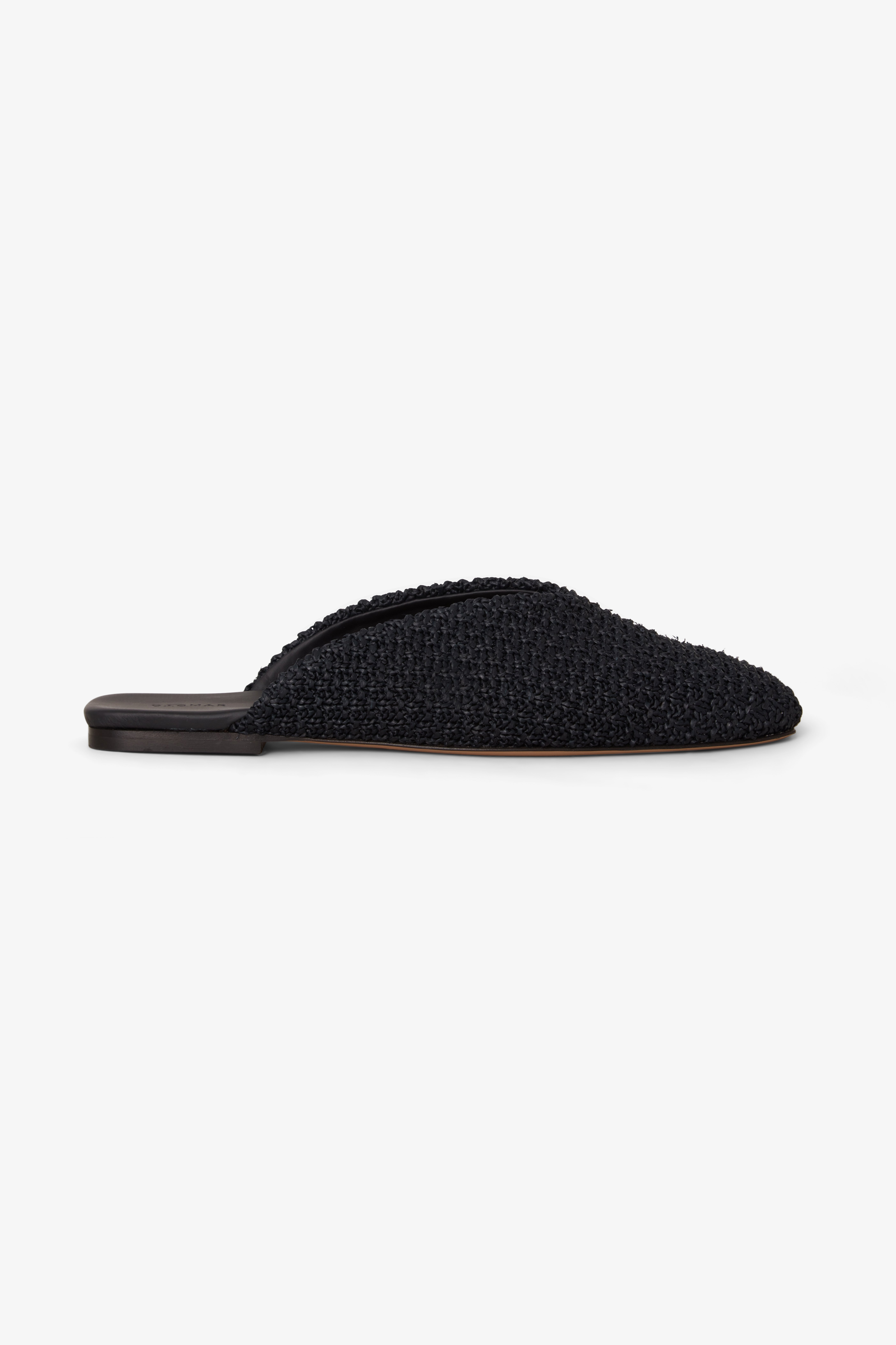 House Of Dagmar Square Toe Slip Ins In Black