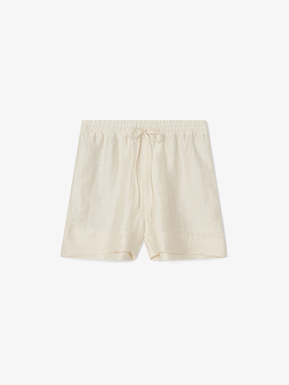 Shop House Of Dagmar Drawstring Shorts In Vanilla White