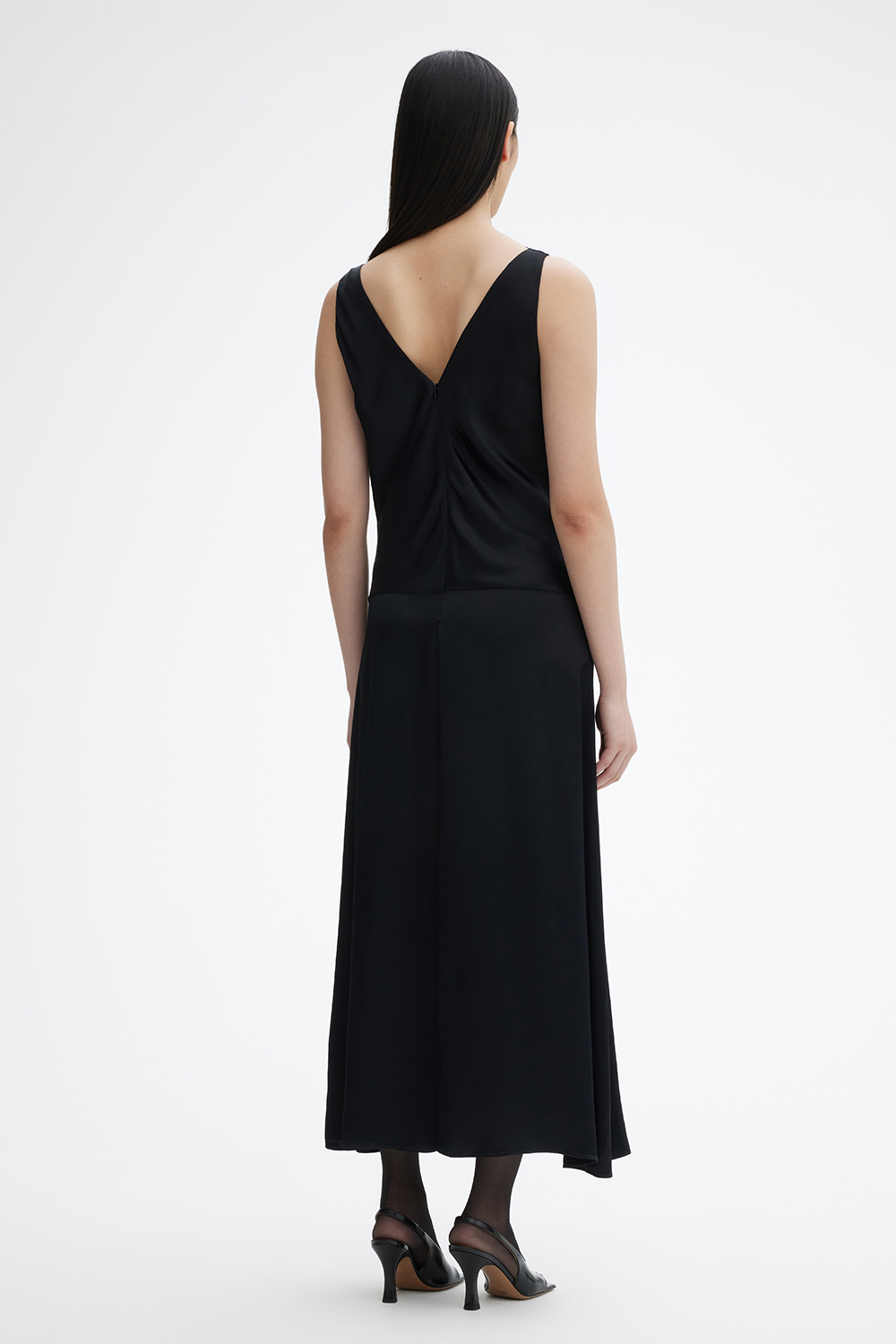 House Of Dagmar Bias Cut Dress In Black