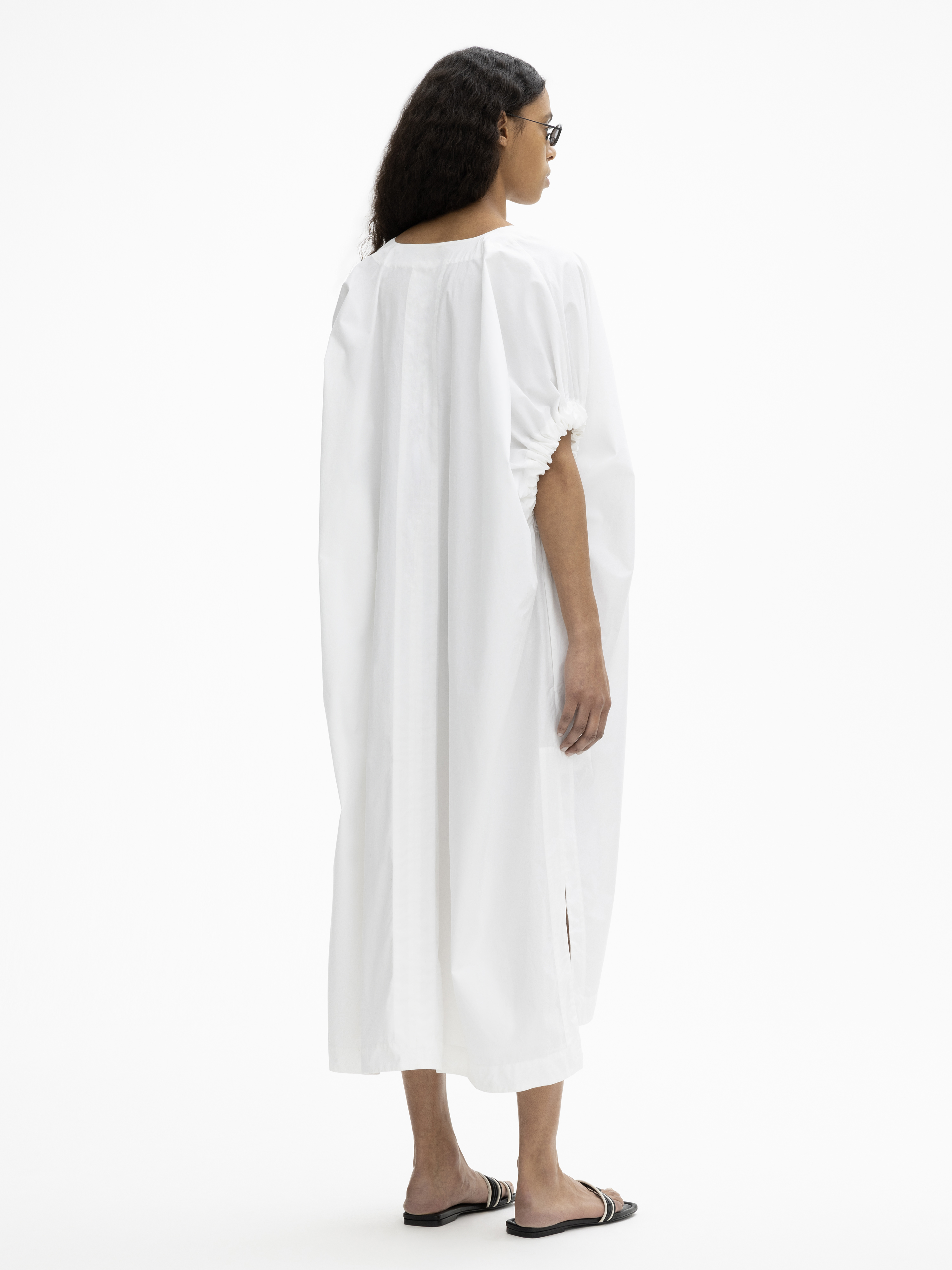 House Of Dagmar Rouched Dress In White