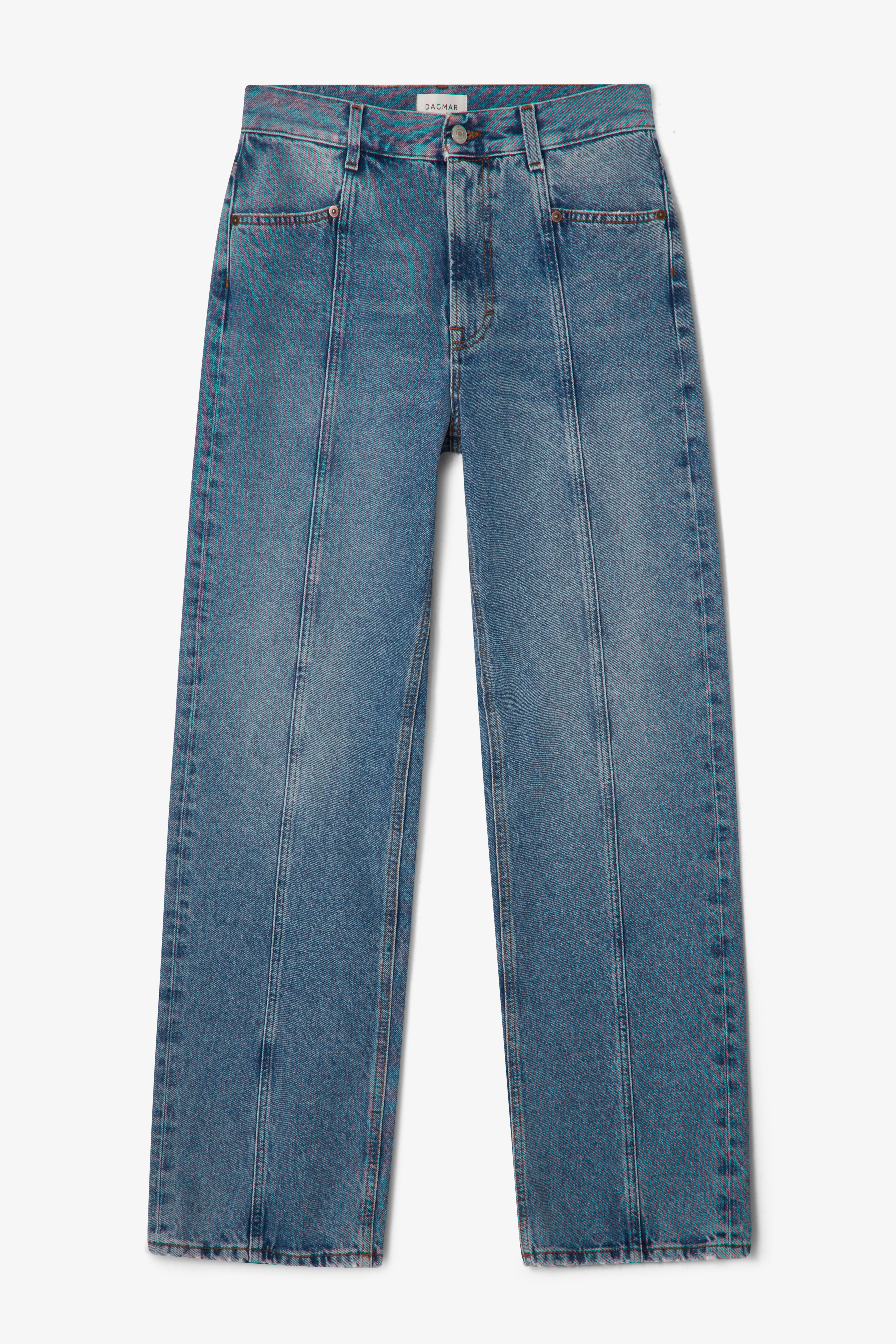 House Of Dagmar Loose Fit Denim In Light Blue