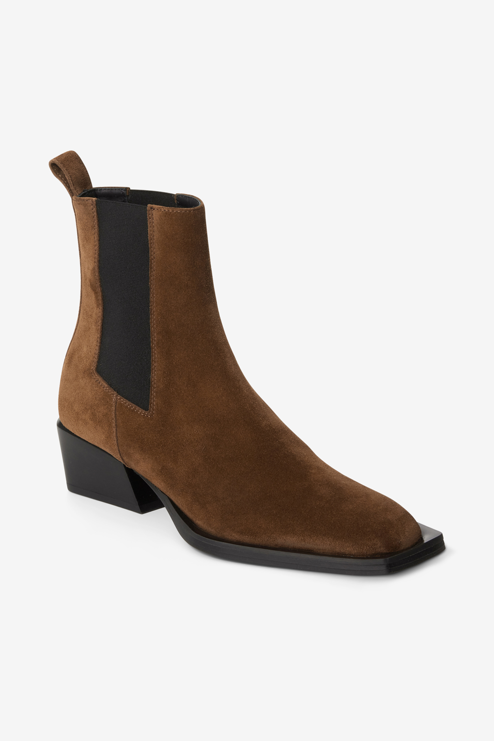 House Of Dagmar Suede Leather Boots In Tobacco Brown