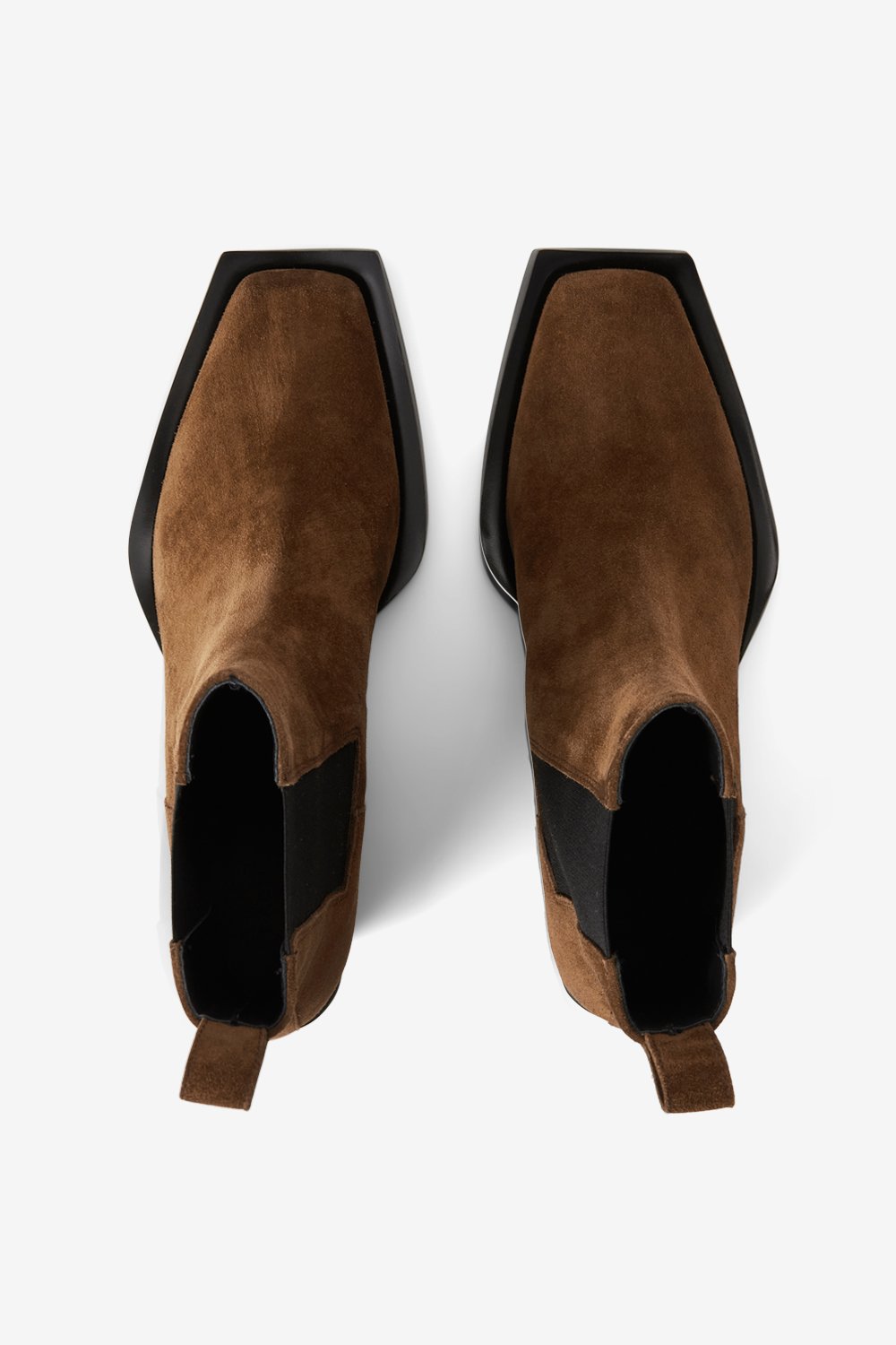House Of Dagmar Suede Leather Boots In Tobacco Brown