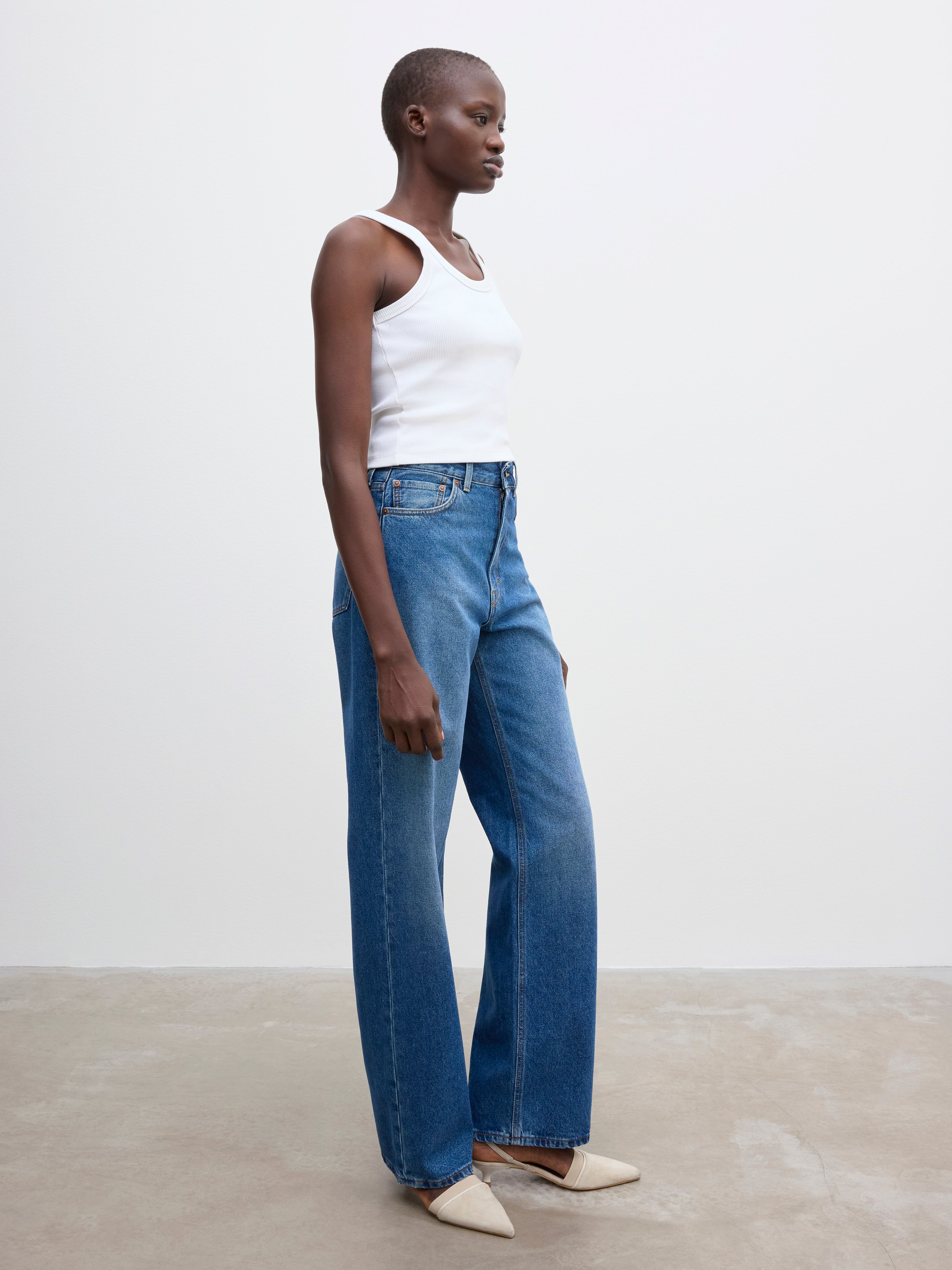 デニム・ジーパン LCDC : 25SS / WIDE-LEG WASHED DENIM (BLUE) 073124_KIDSUPER_AW24-PT-