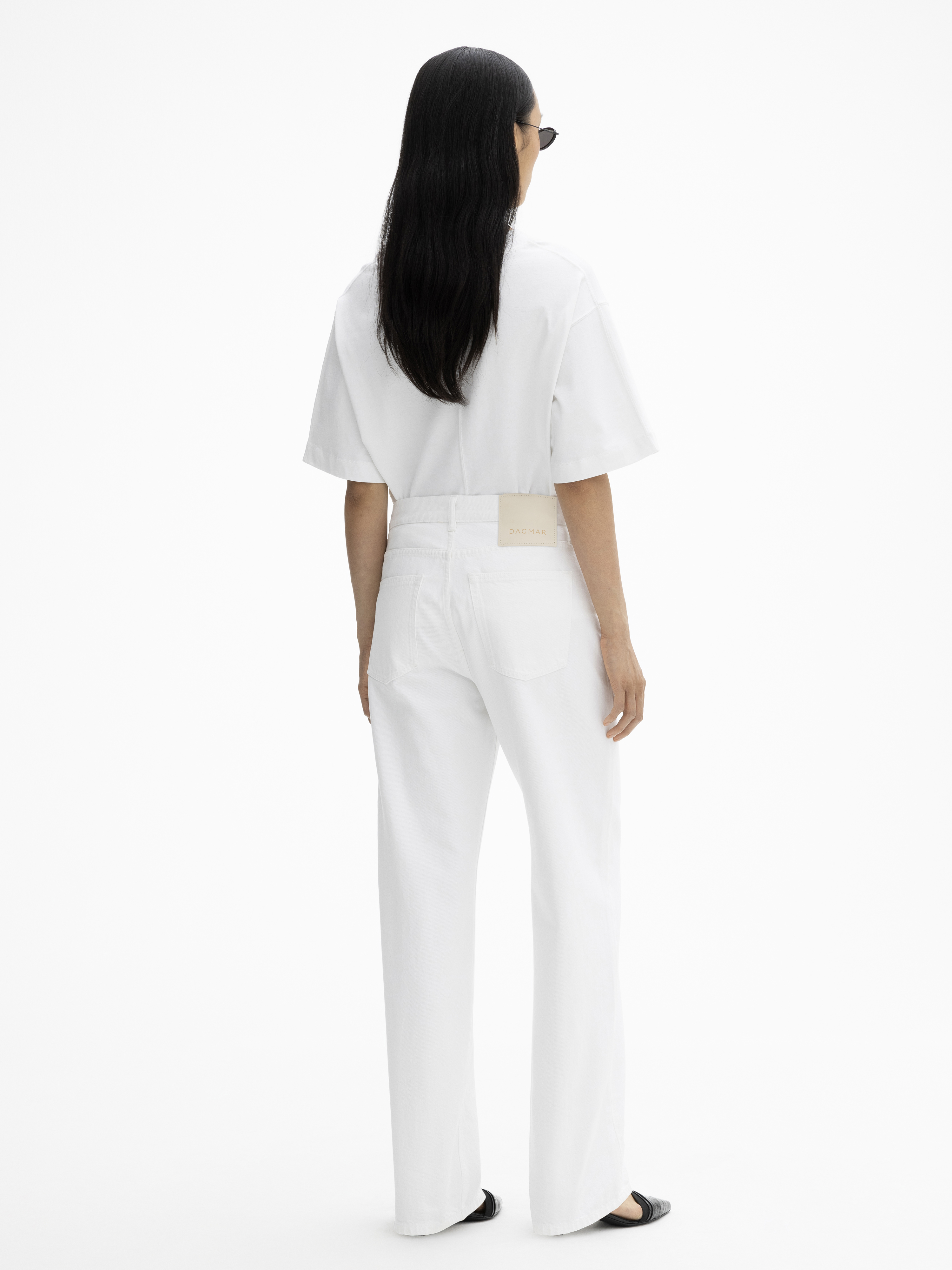 Shop House Of Dagmar Loose Fit Denim In White