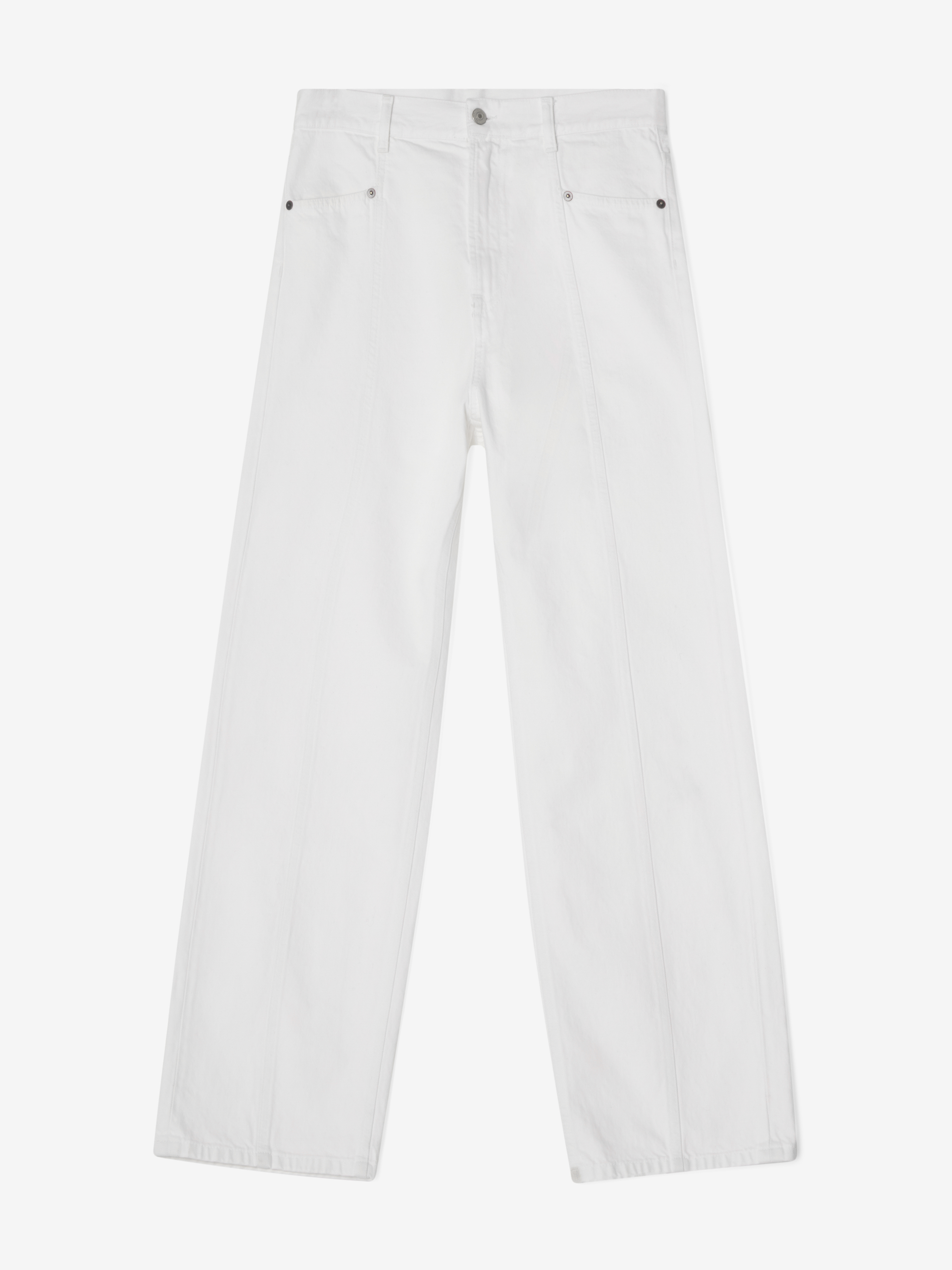 House Of Dagmar Loose Fit Denim In White