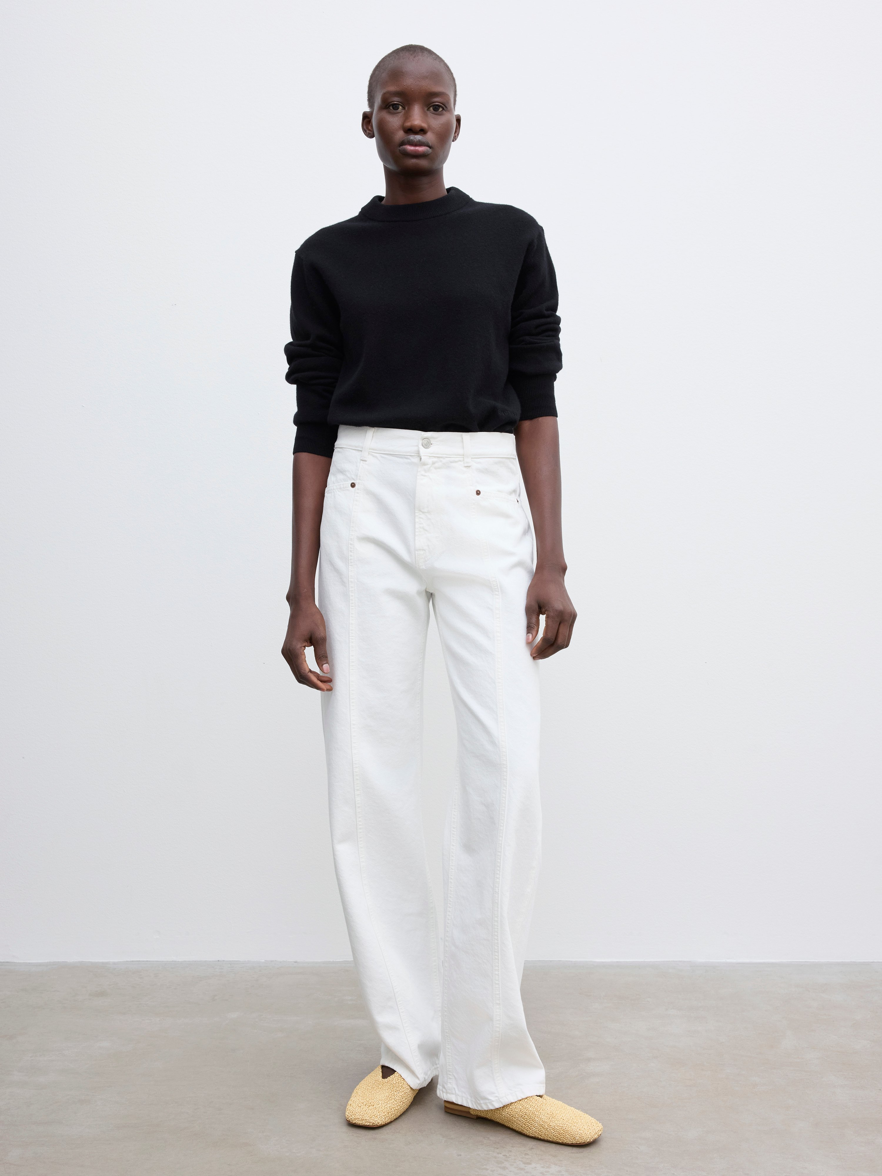 Loose Fit Denim - White