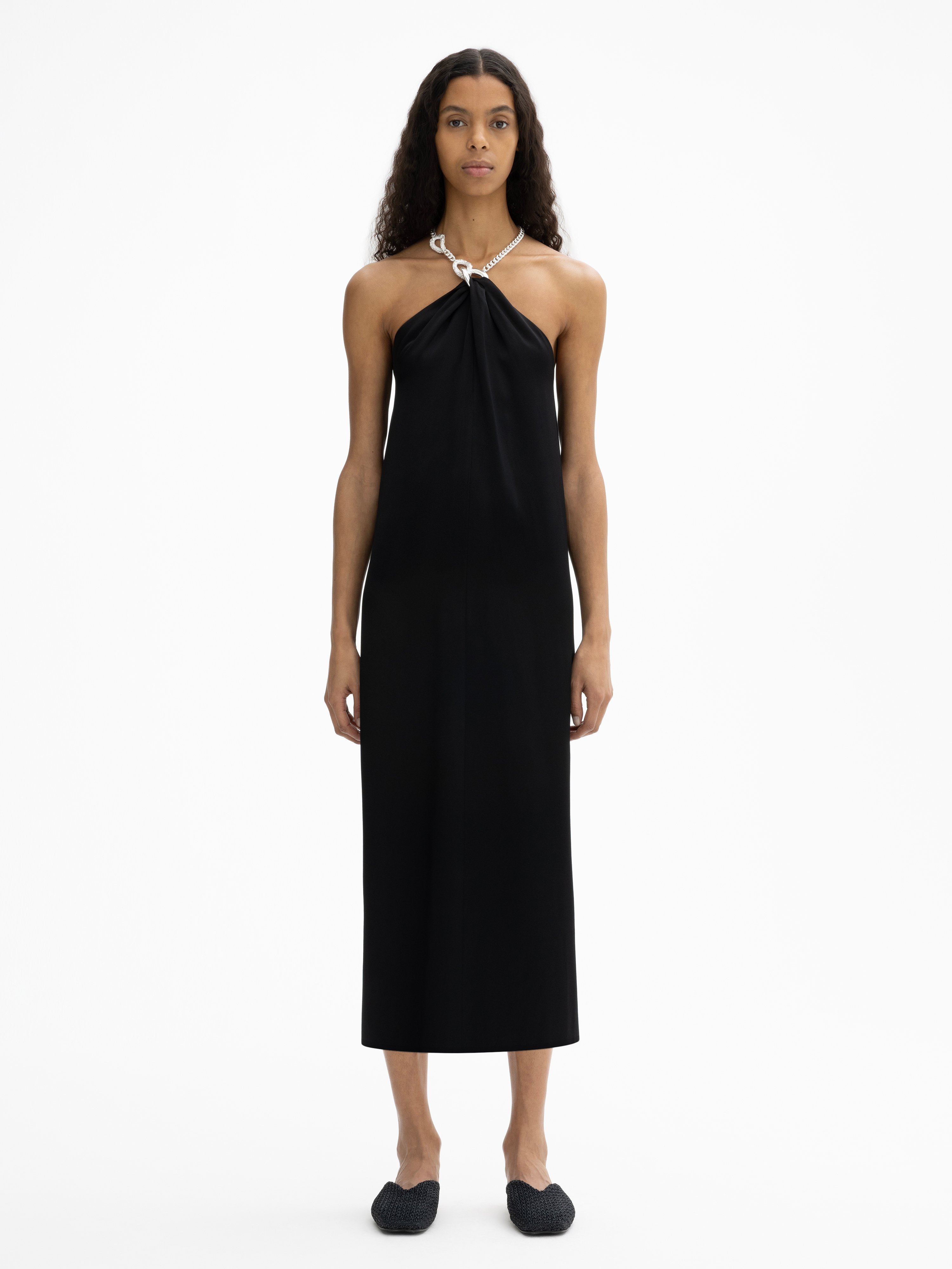 House Of Dagmar Chain Dress In Black