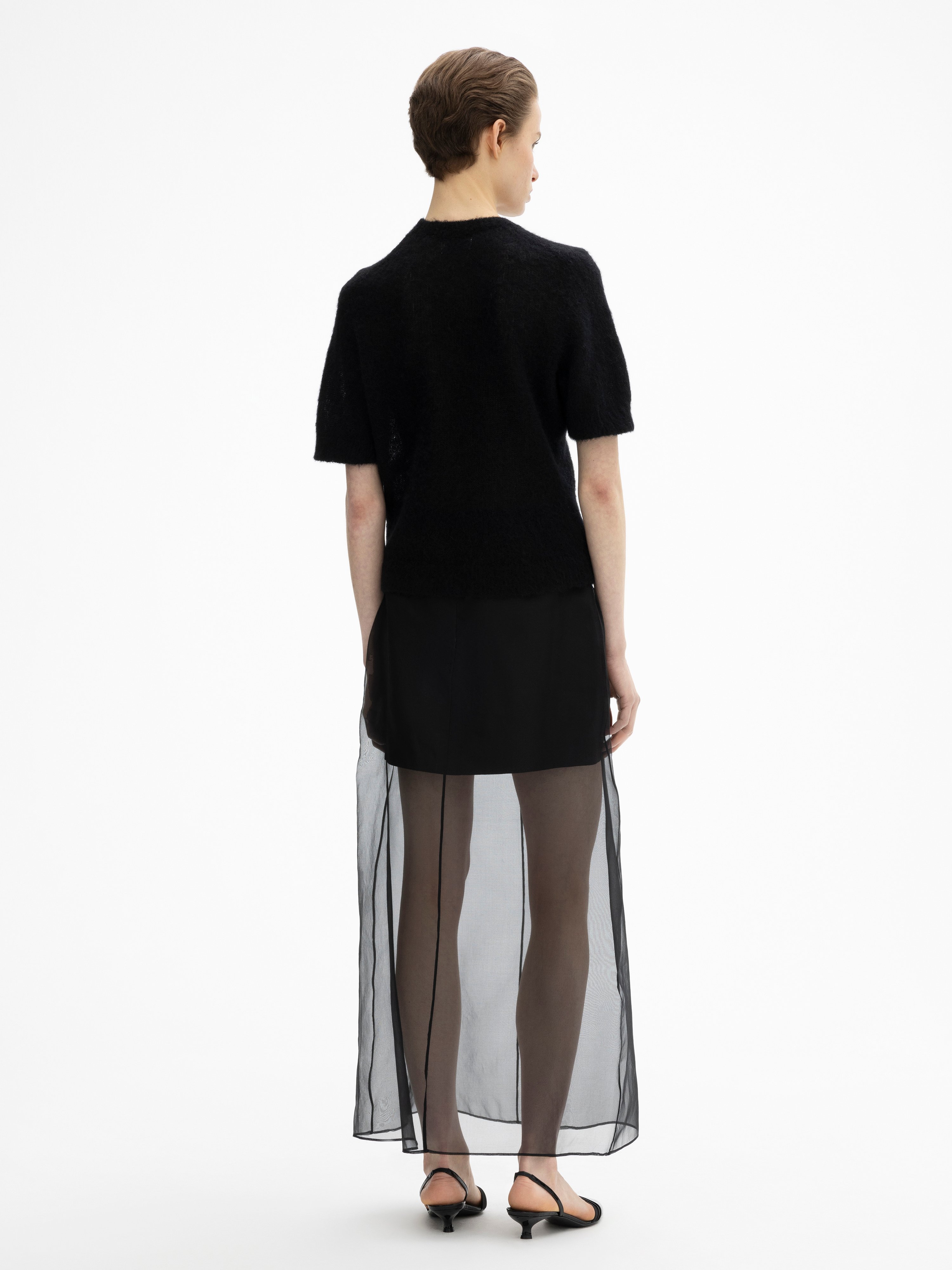 ELENDEEK / 美品 / ORGANZA TUCK VOLUME SK ELENDEEK(エレンディーク) ORGANZA TUCK VOLUME SK - YAMAROKU