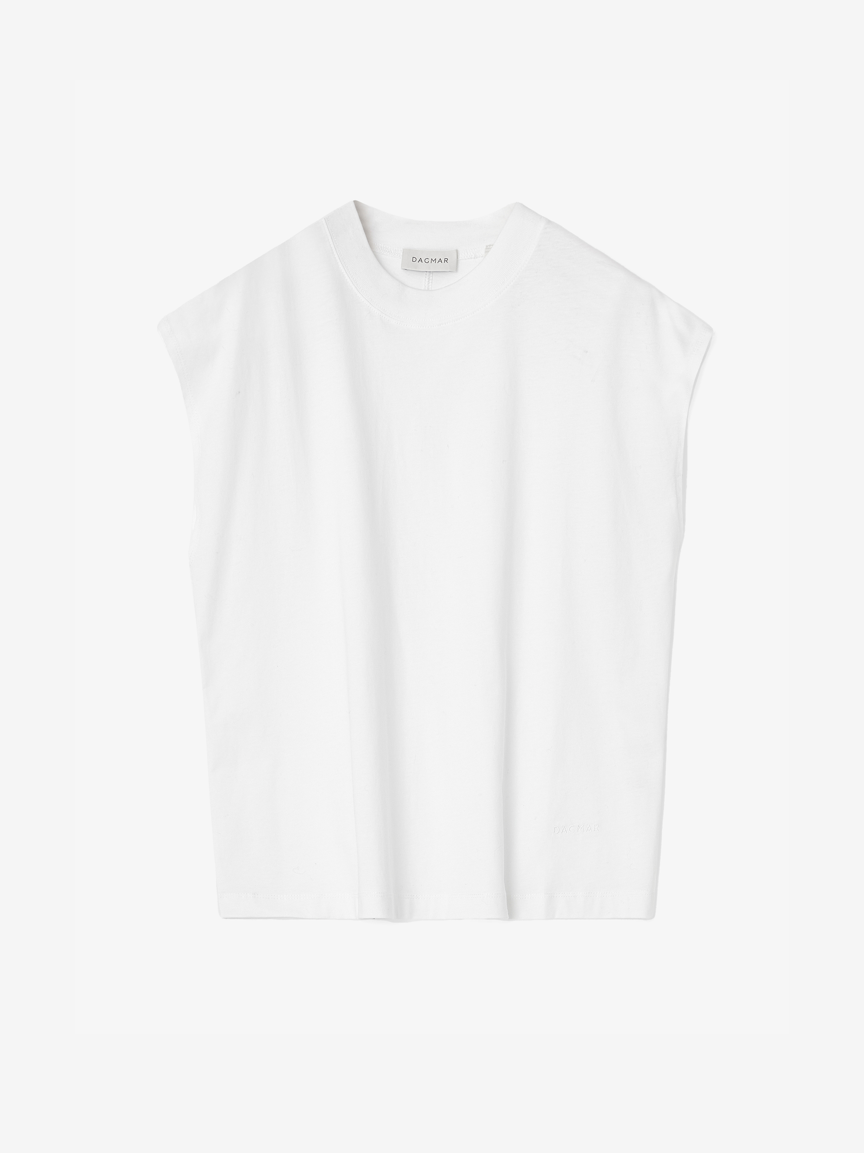 House Of Dagmar Sleeveless Tee In White