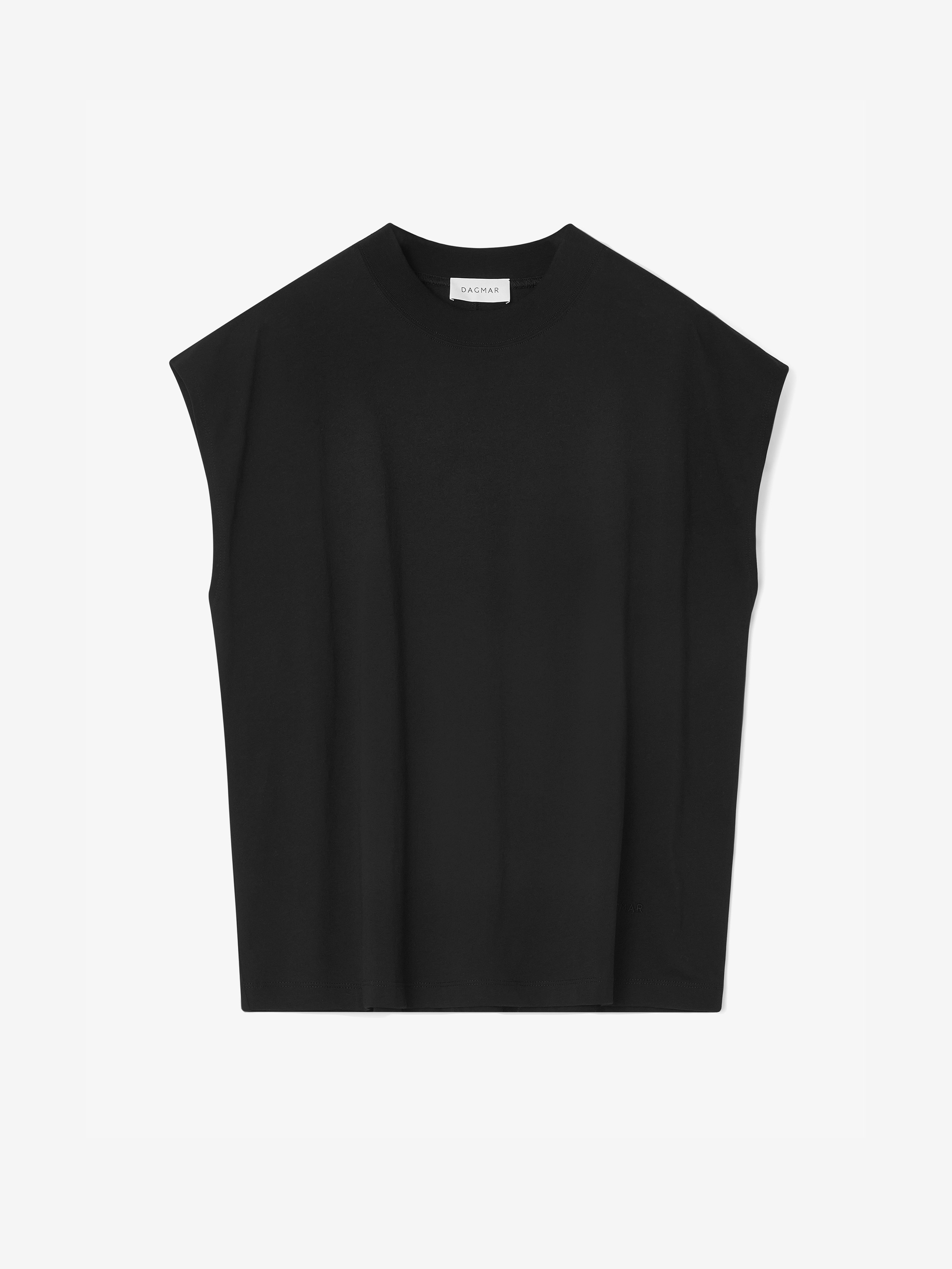 House Of Dagmar Sleeveless Tee In Black