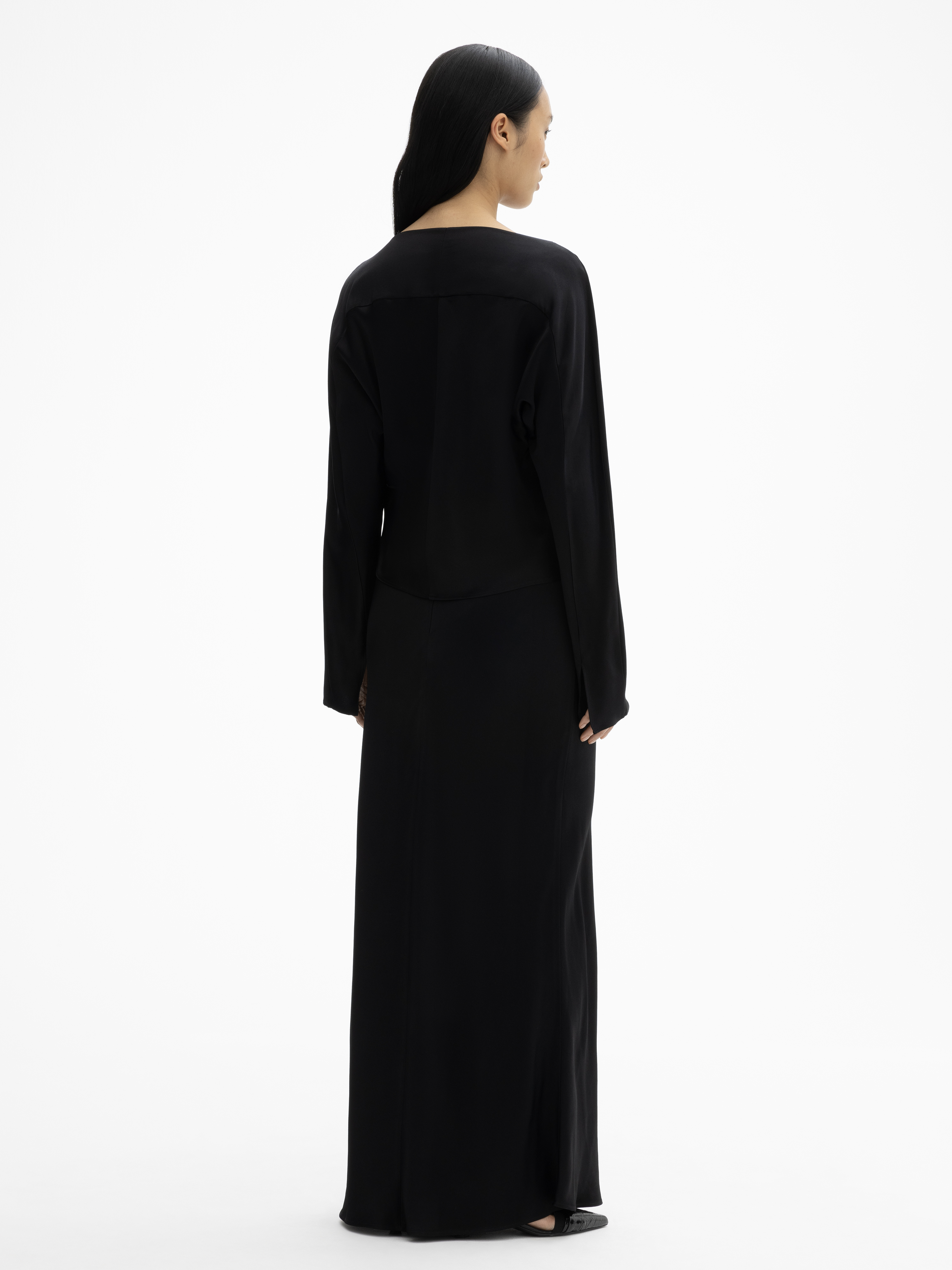 House Of Dagmar Bias Cut Top In Black