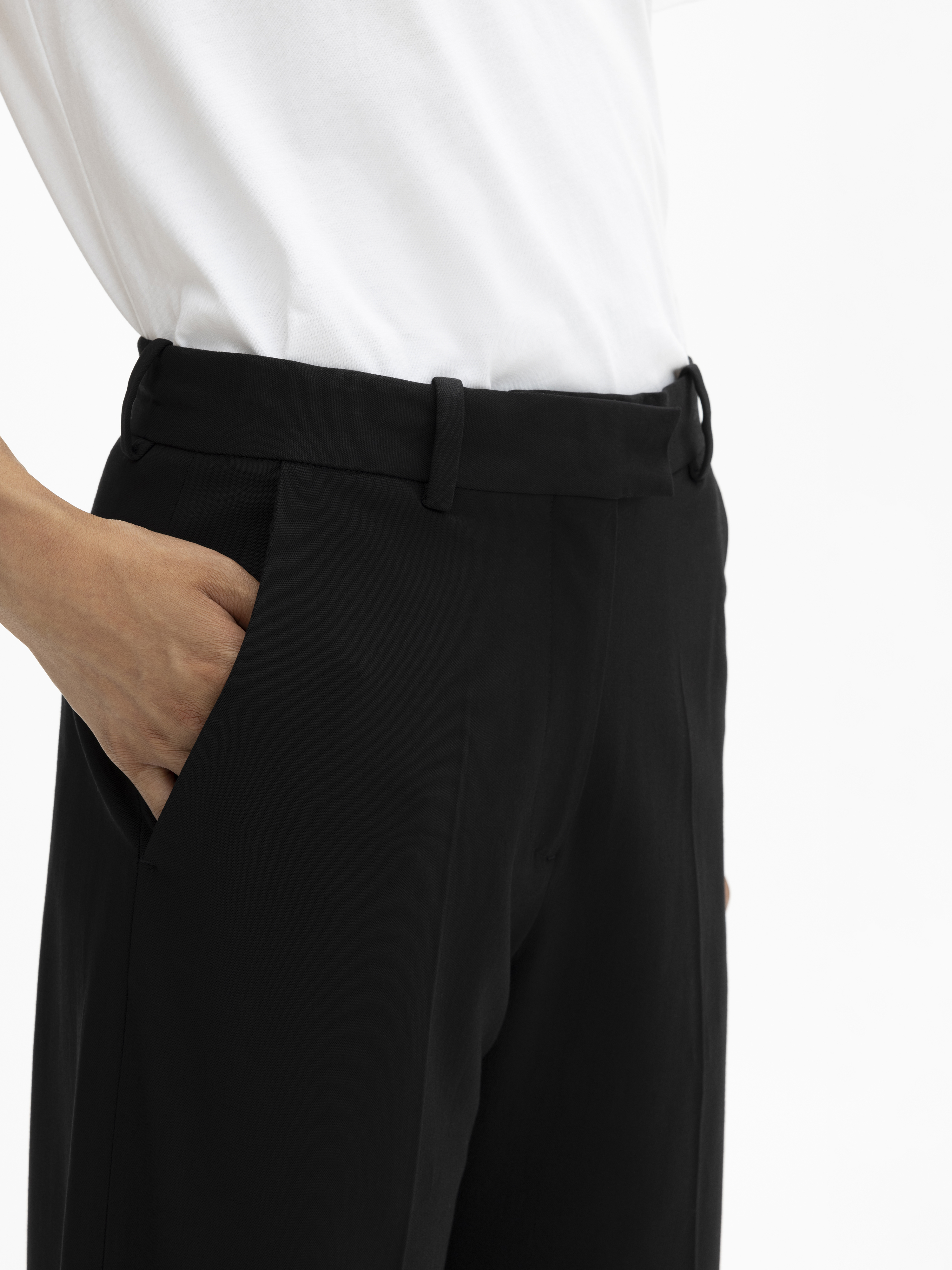 House Of Dagmar Wide Leg Trousers In Black