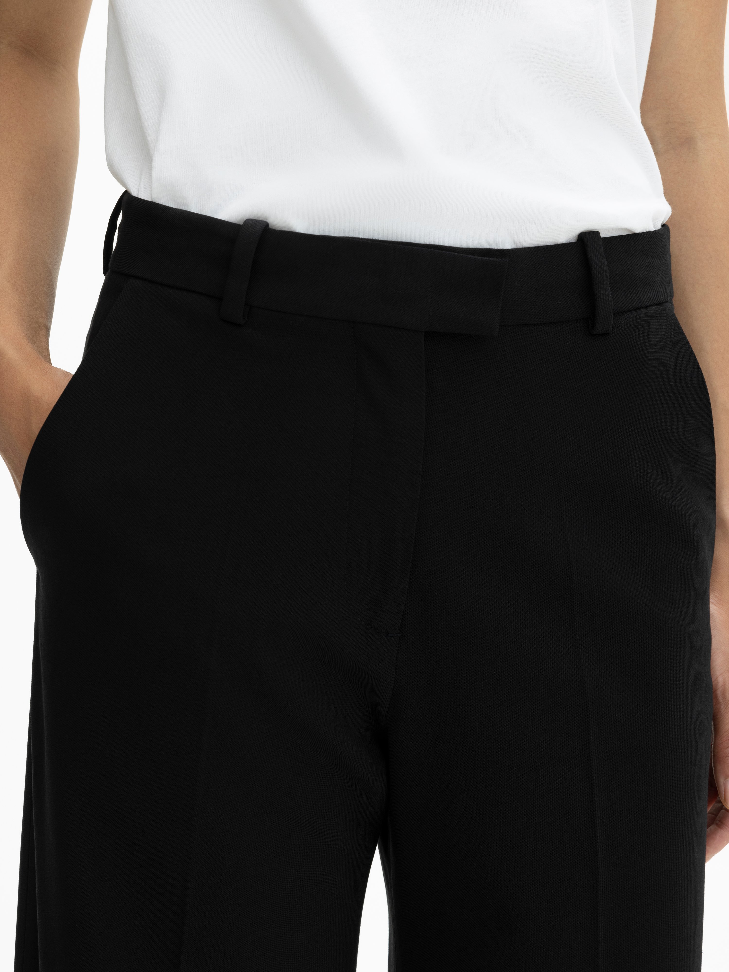 【関税込み】House of Dagmar ブラック Rose トラウザーズ High Waist Trousers - Black