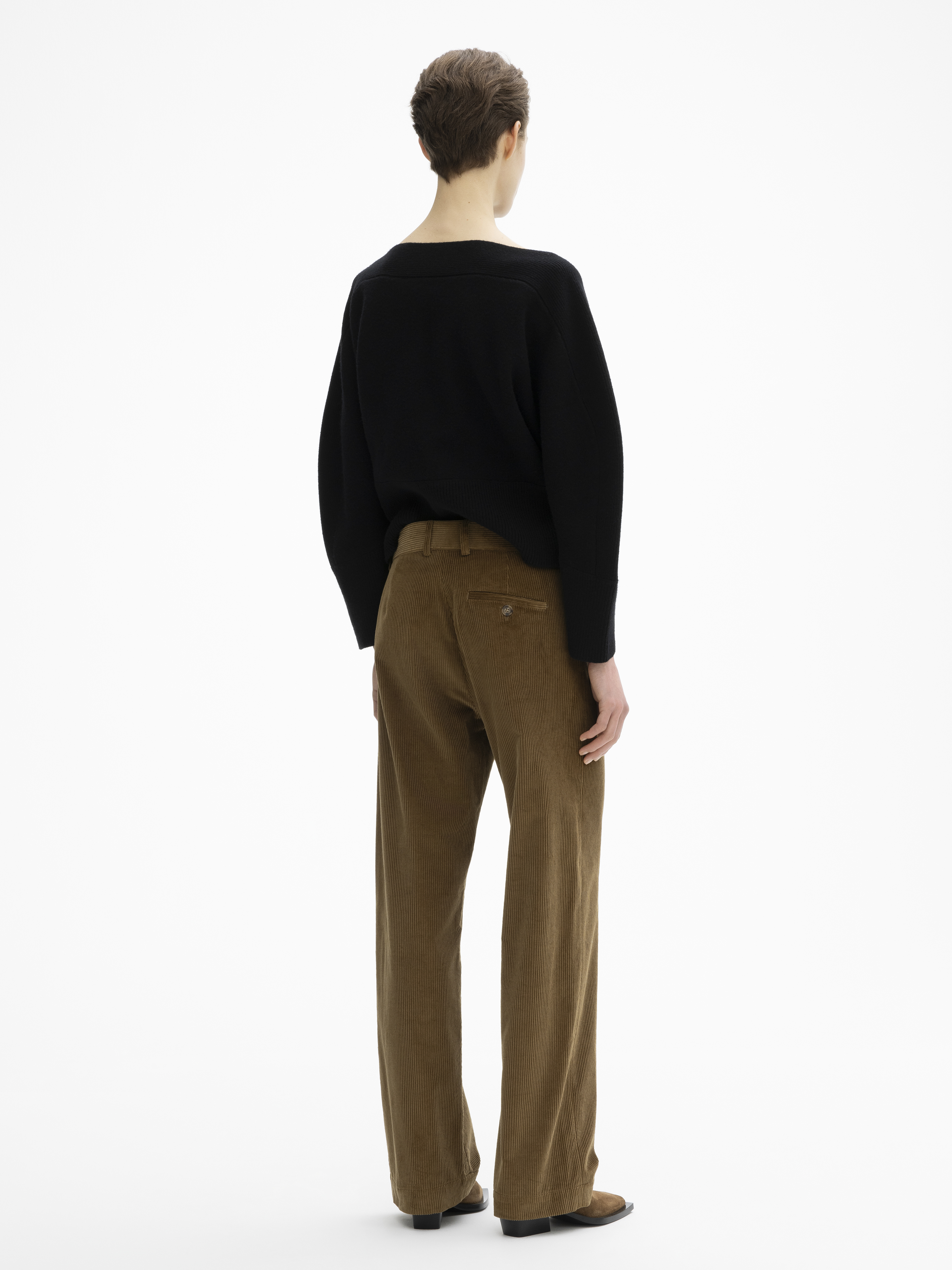 House Of Dagmar Corduroy Trousers In Cinnamon Brown