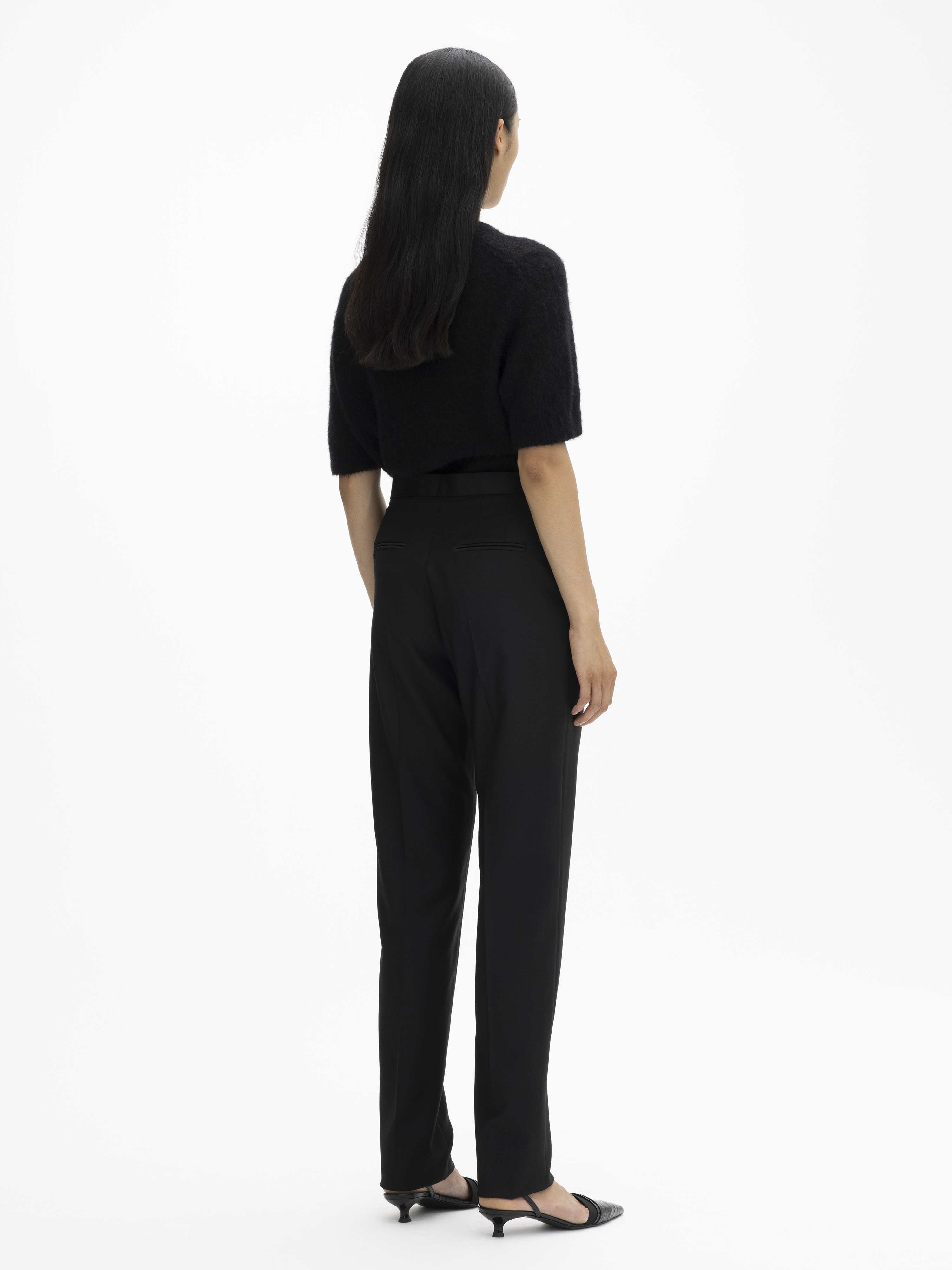 House Of Dagmar Tuxedo Trousers In Black