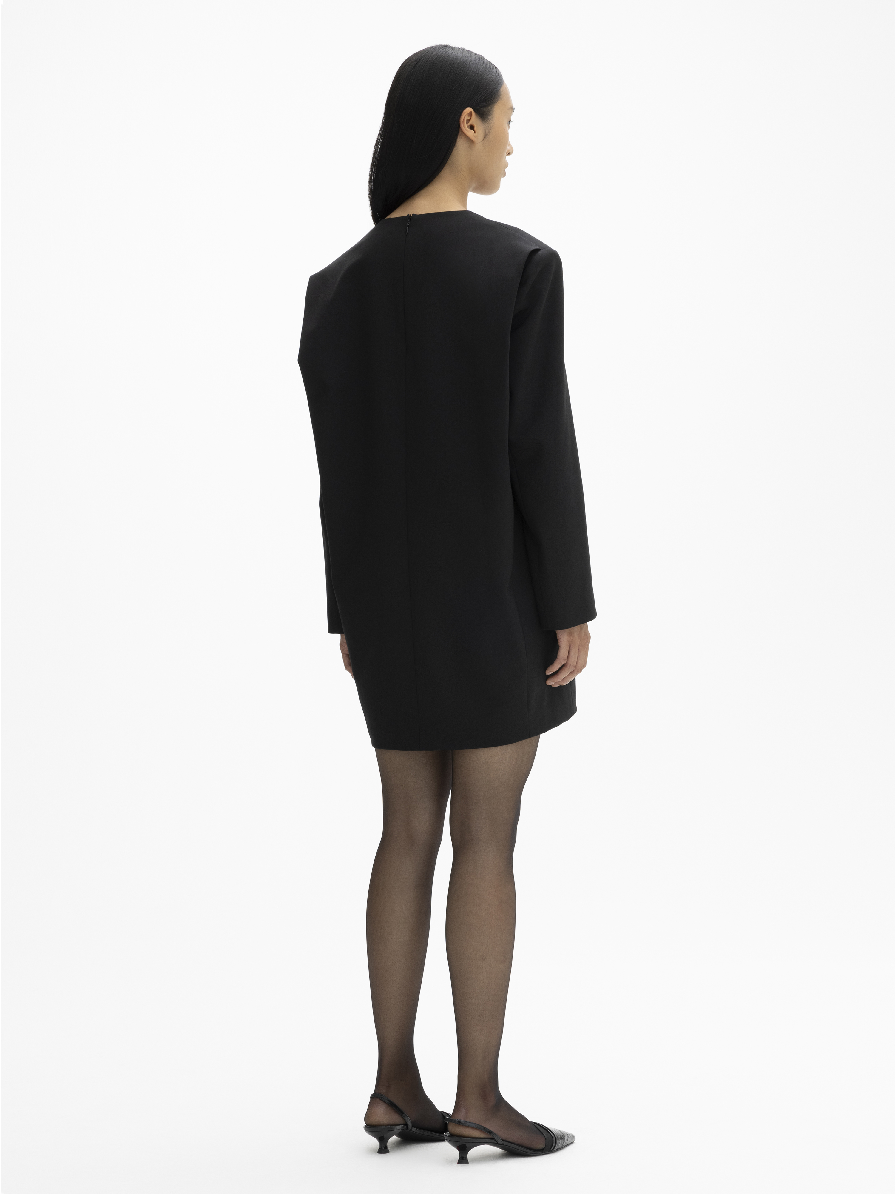 House Of Dagmar Blazer V-dress In Black