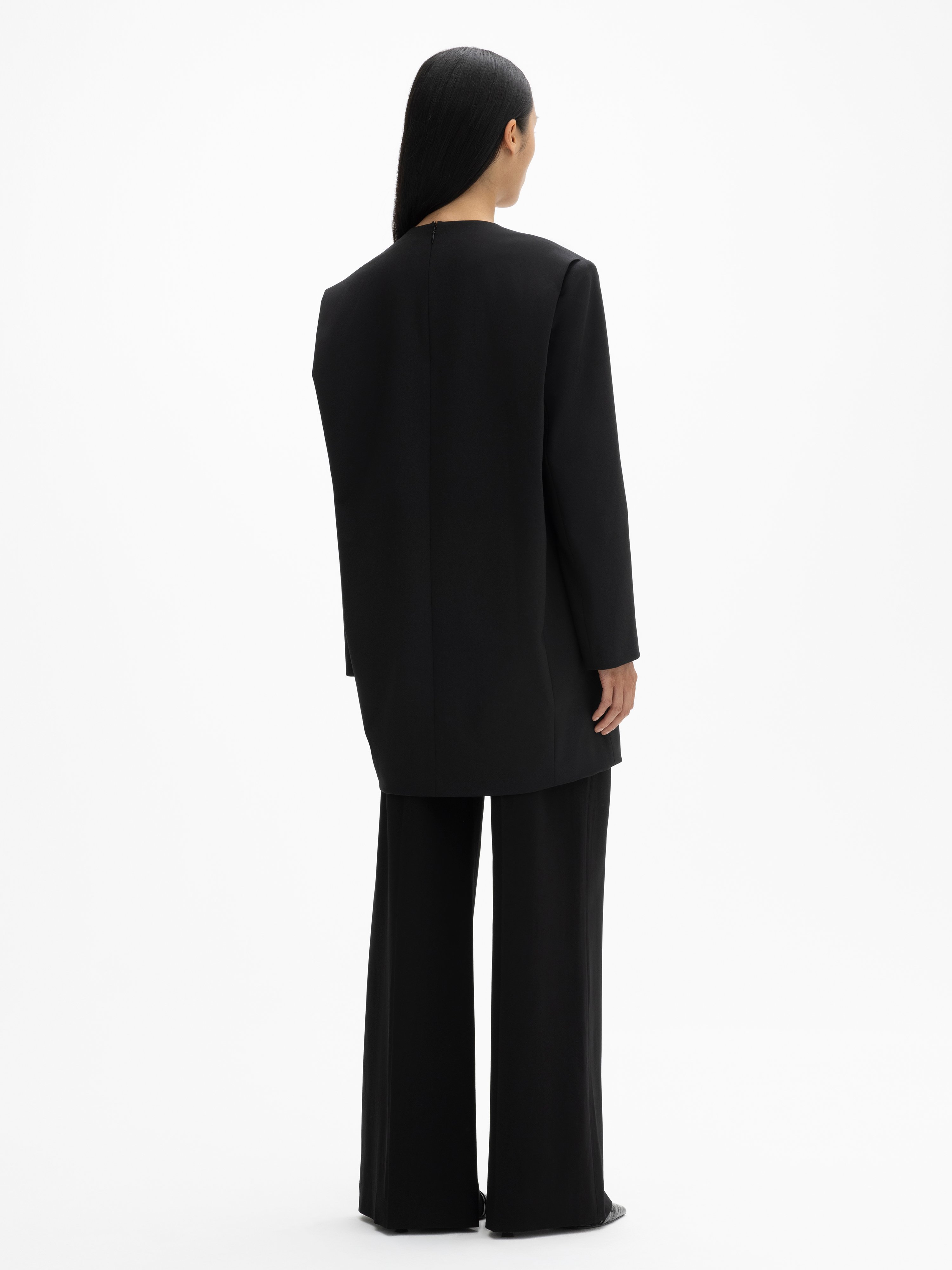 House Of Dagmar Blazer V-dress In Black