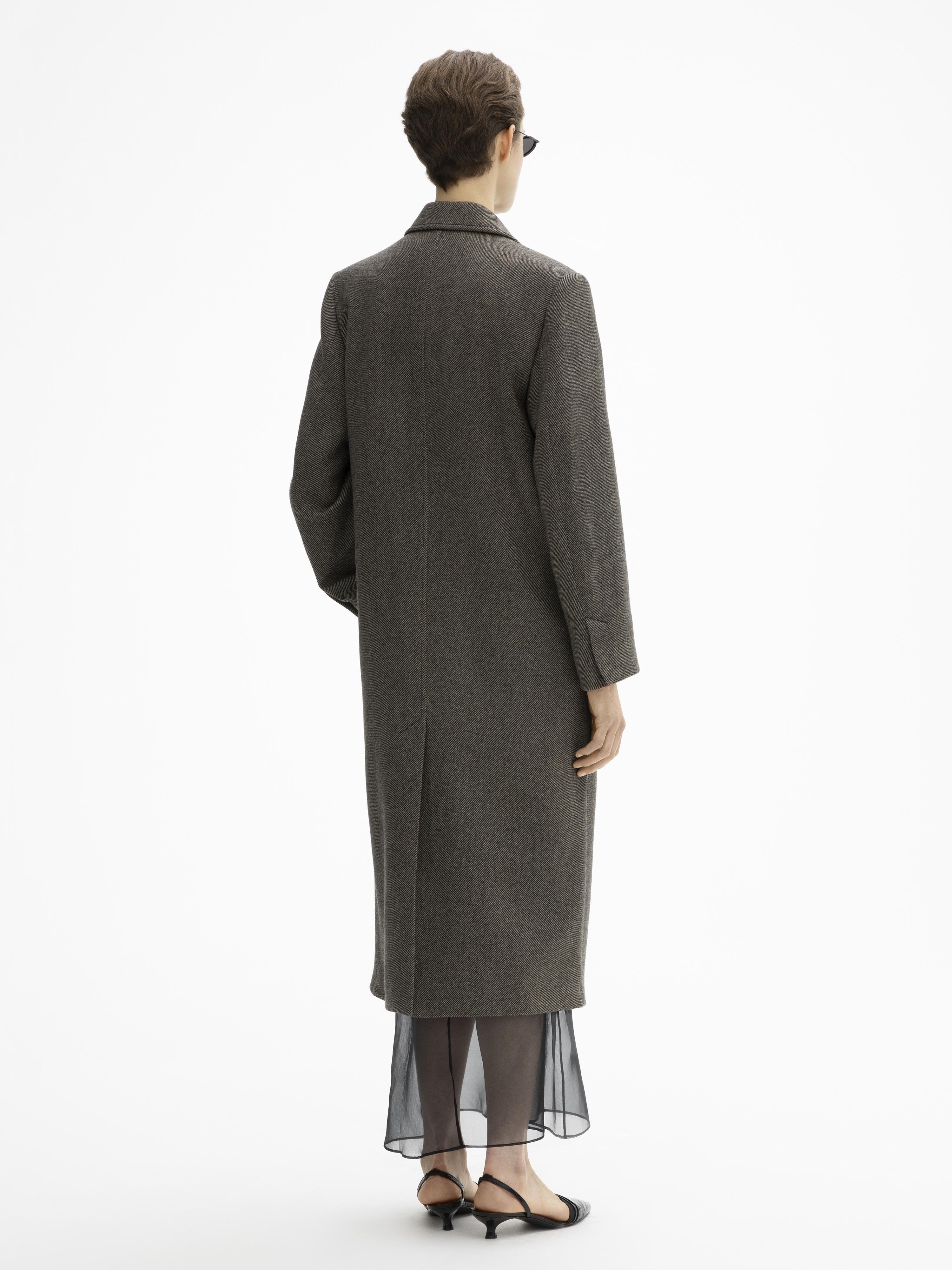 Twill skirt - Black Beige