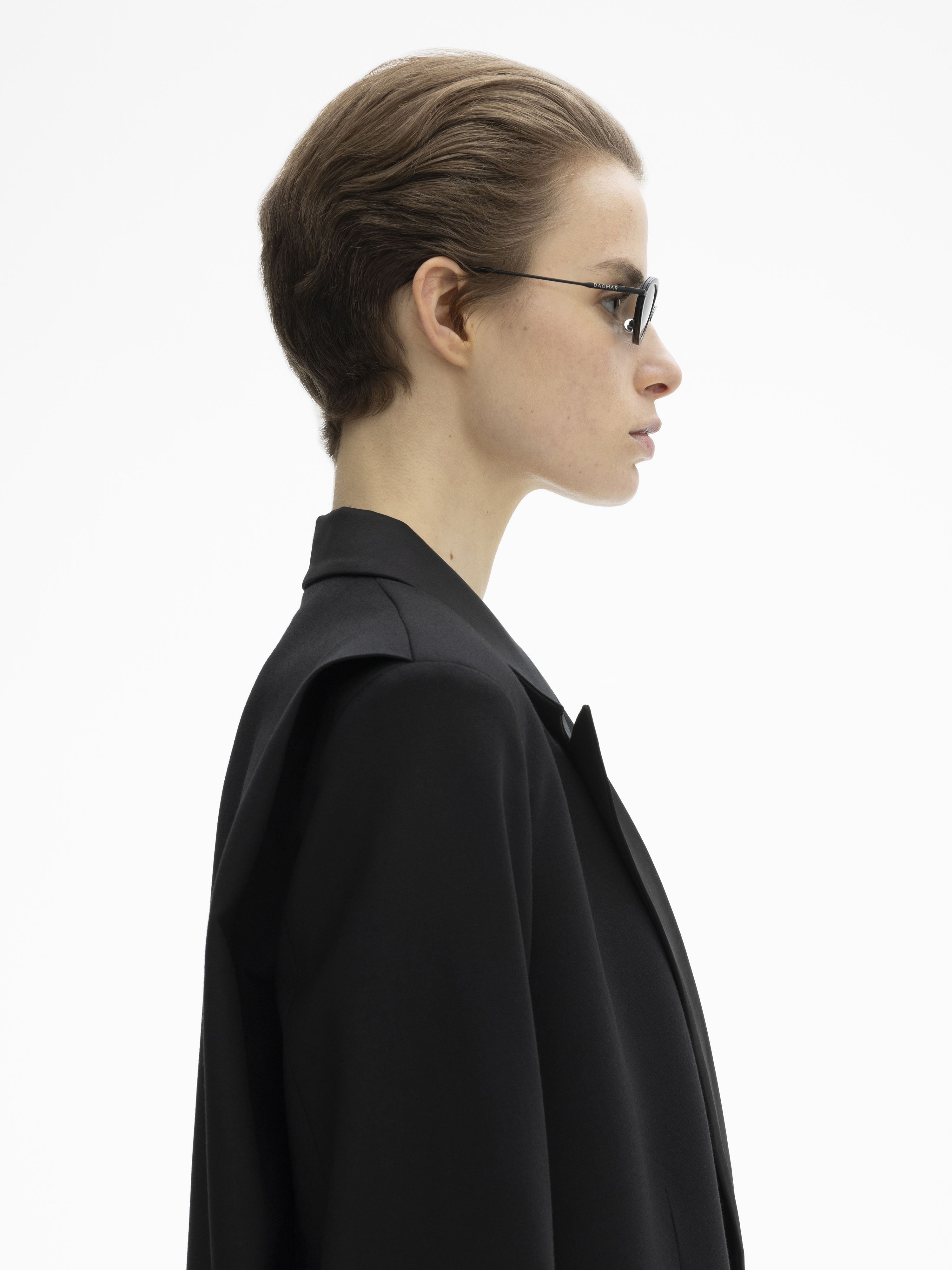 House Of Dagmar Long Tuxedo Blazer In Black