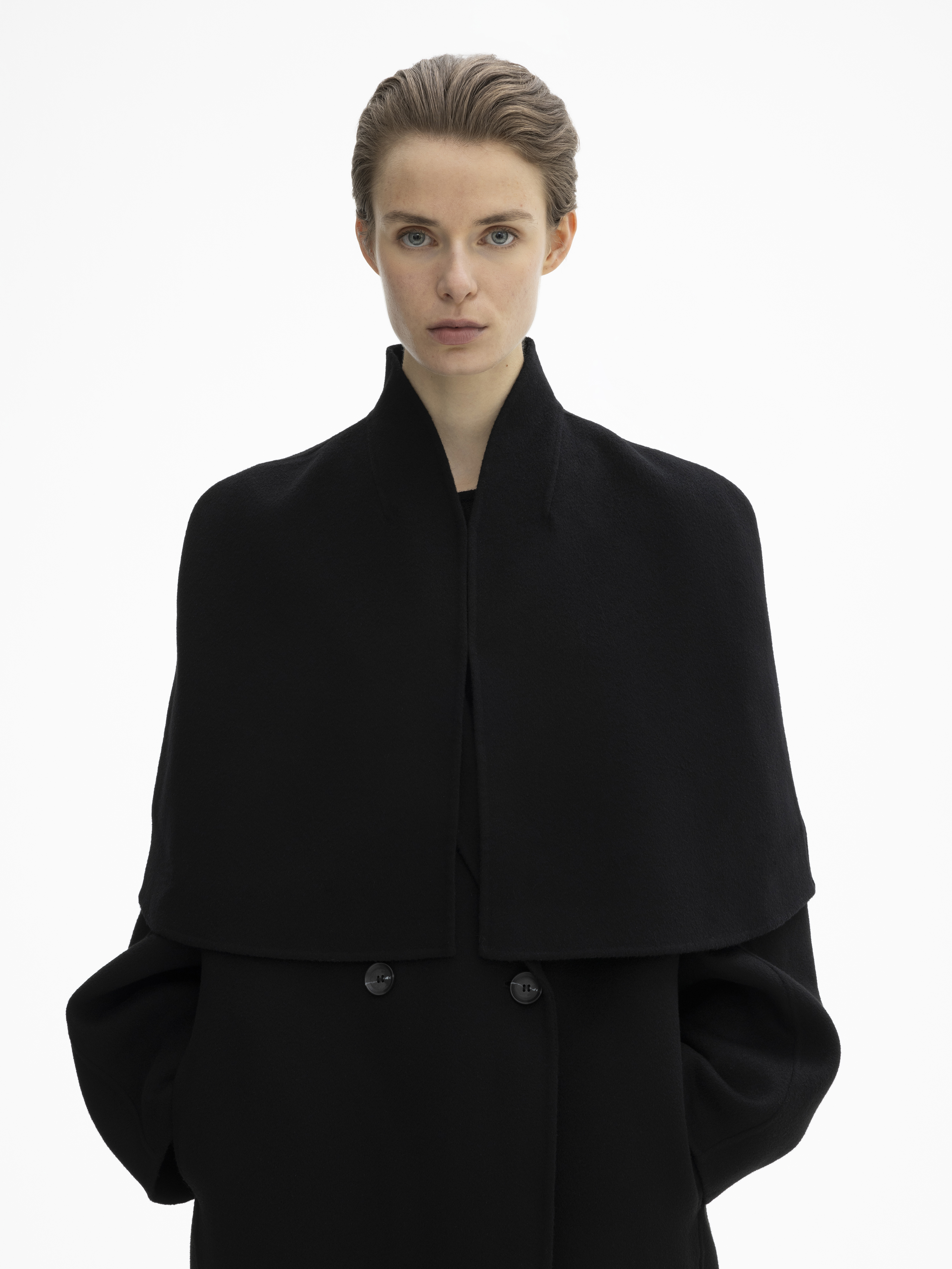House Of Dagmar Doublé Poncho In Black