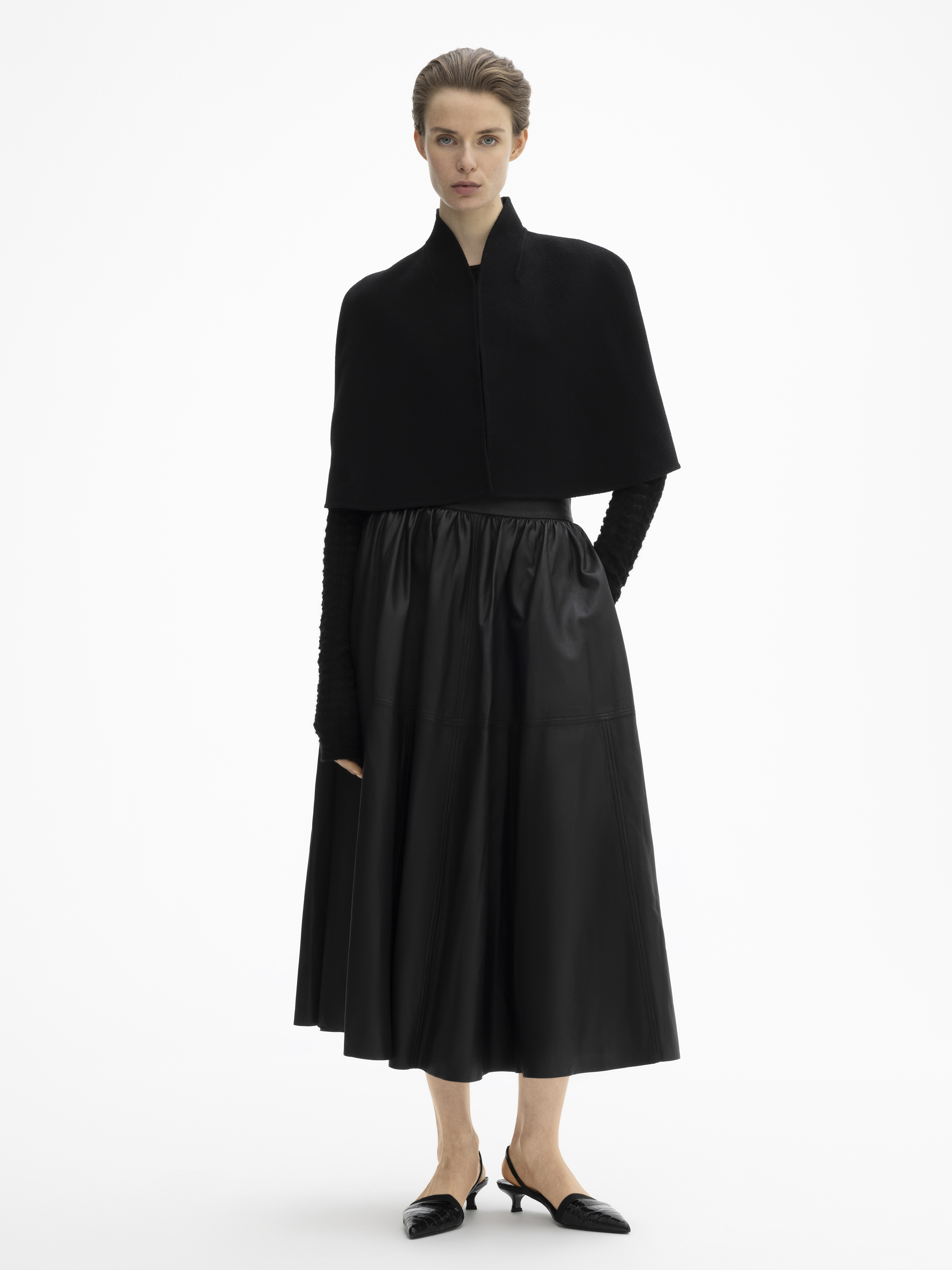 House Of Dagmar Doublé Poncho In Black