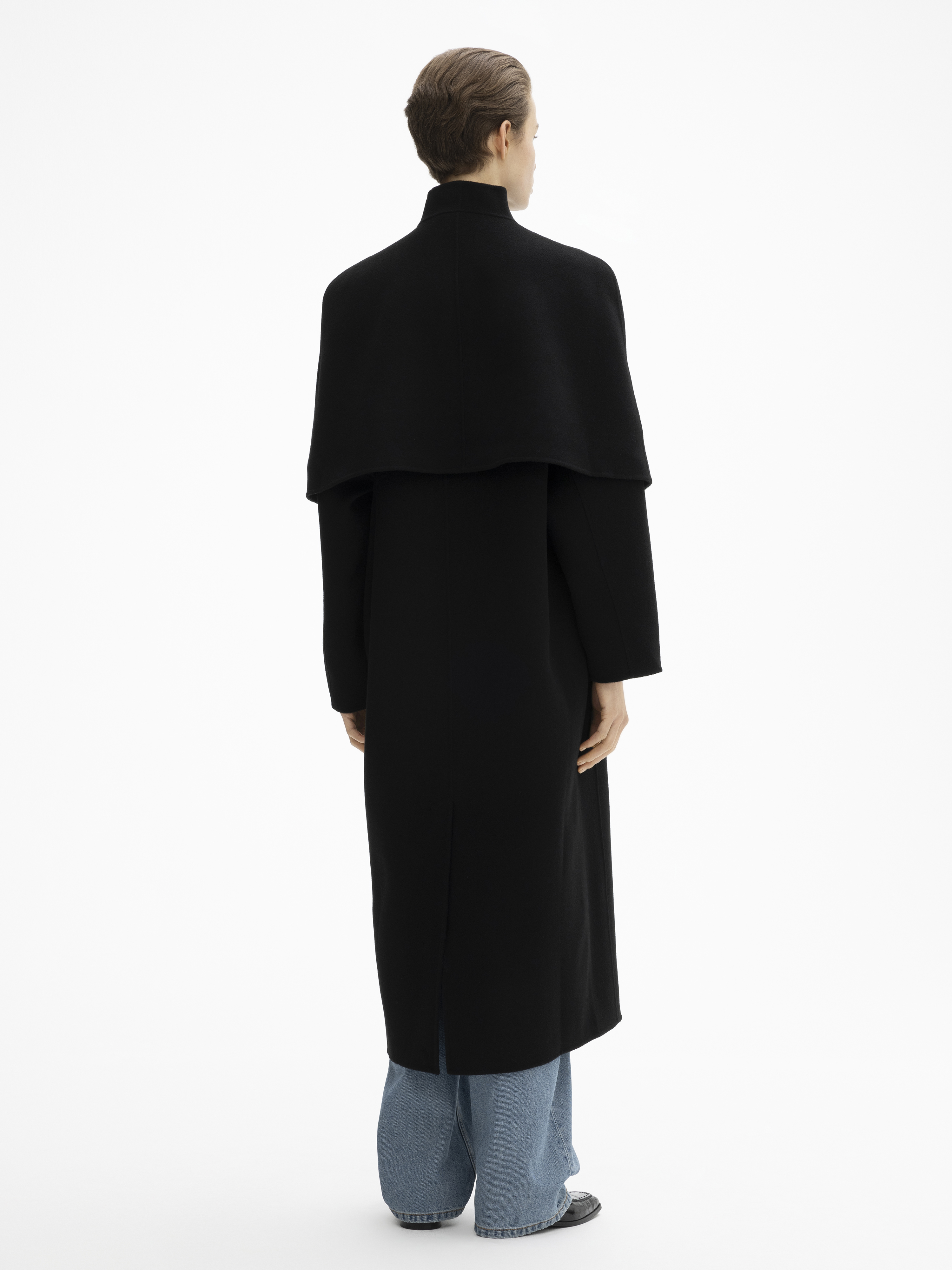 House Of Dagmar Doublé Poncho In Black
