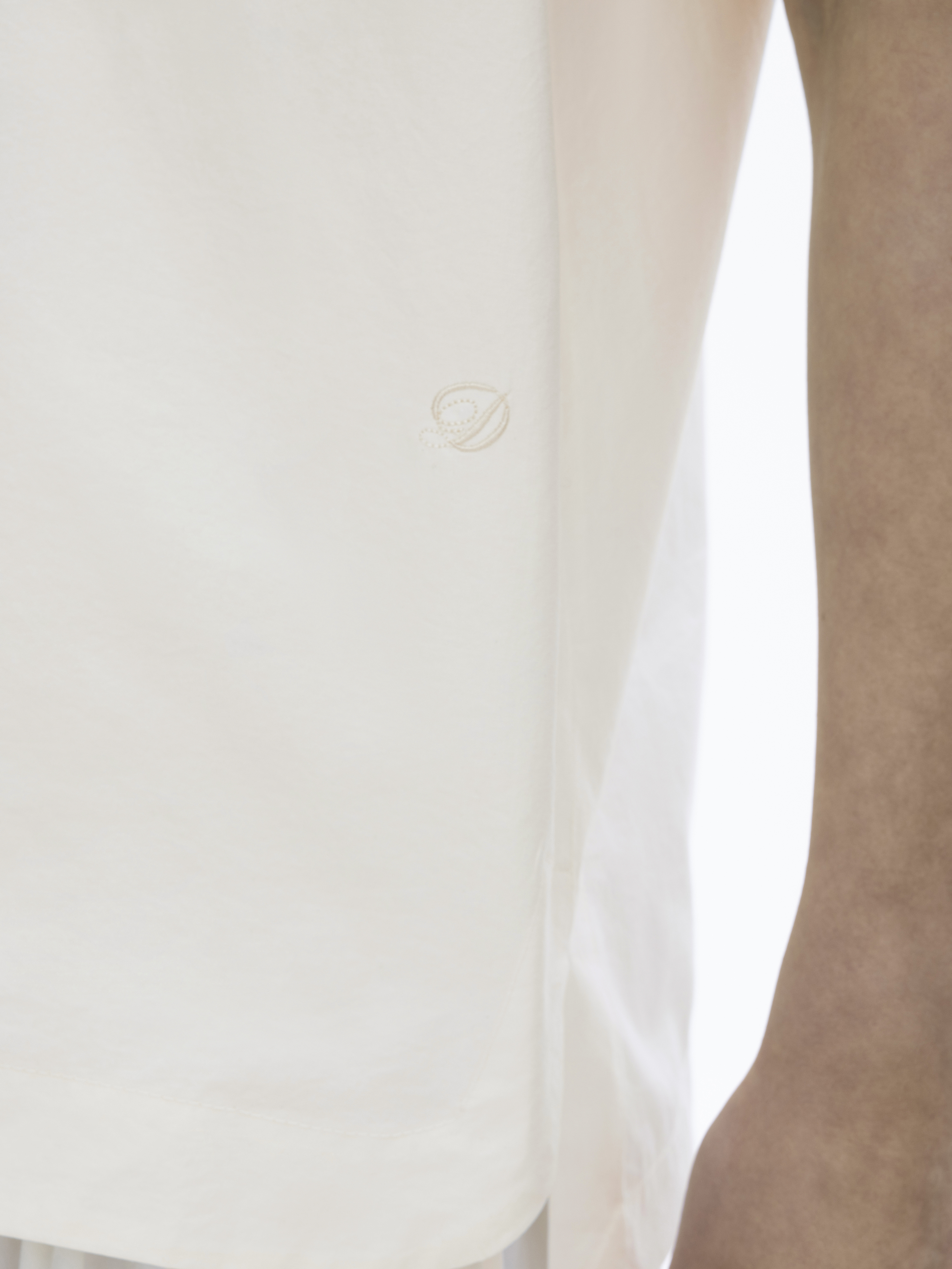 House Of Dagmar Oversized Woven Top In White