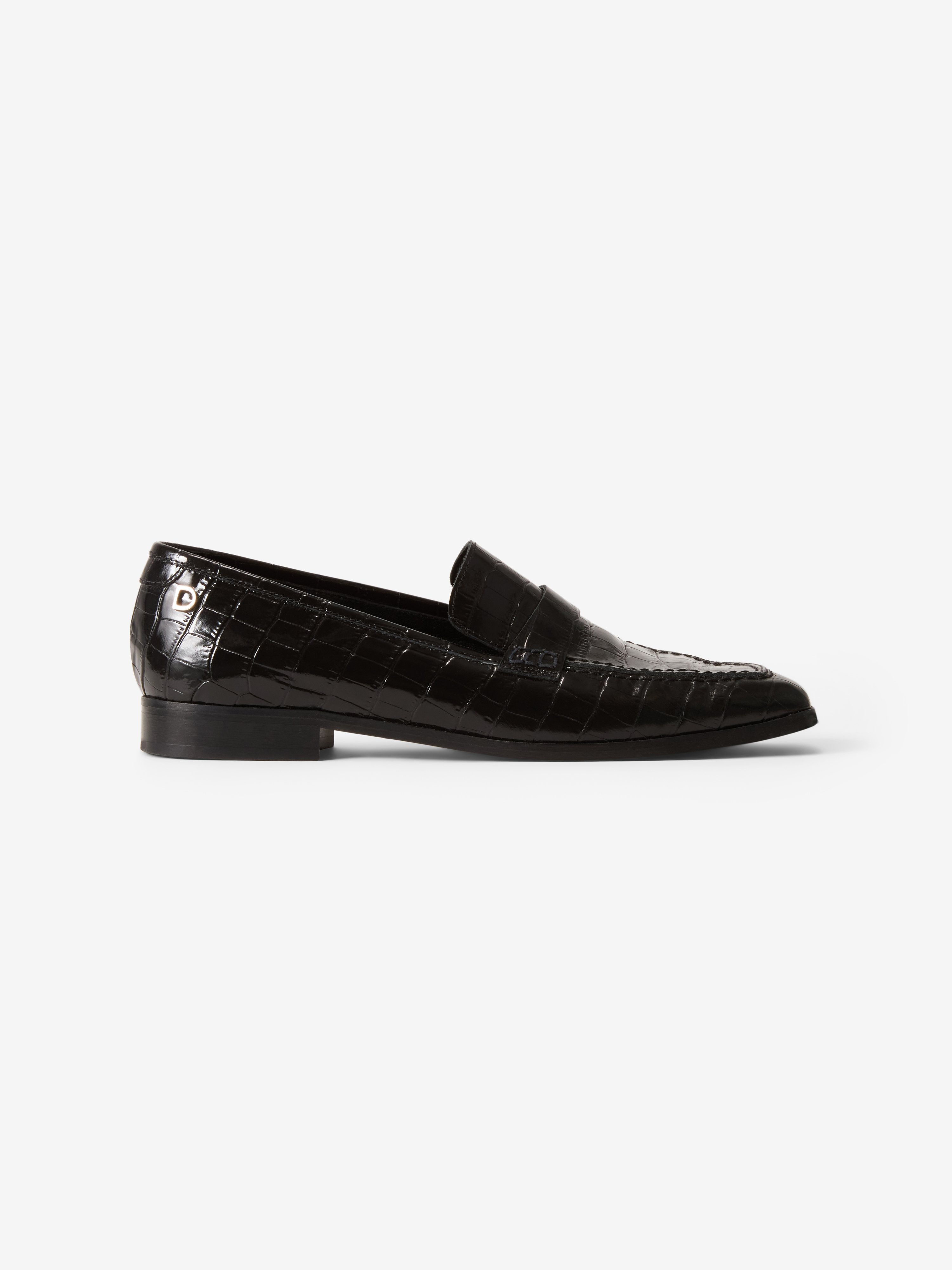 House Of Dagmar Leather Loafers In Black