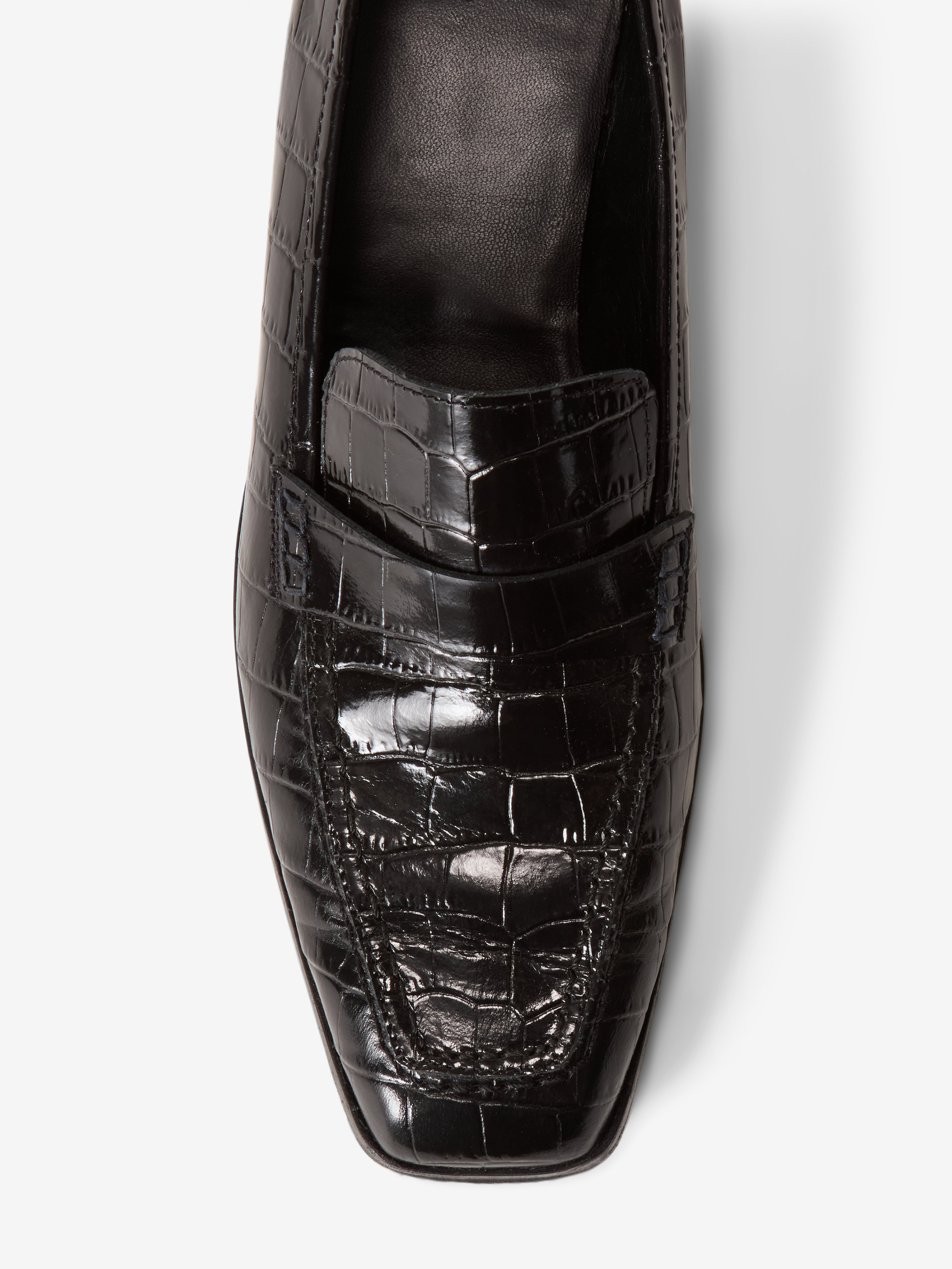 House Of Dagmar Leather Loafers In Black