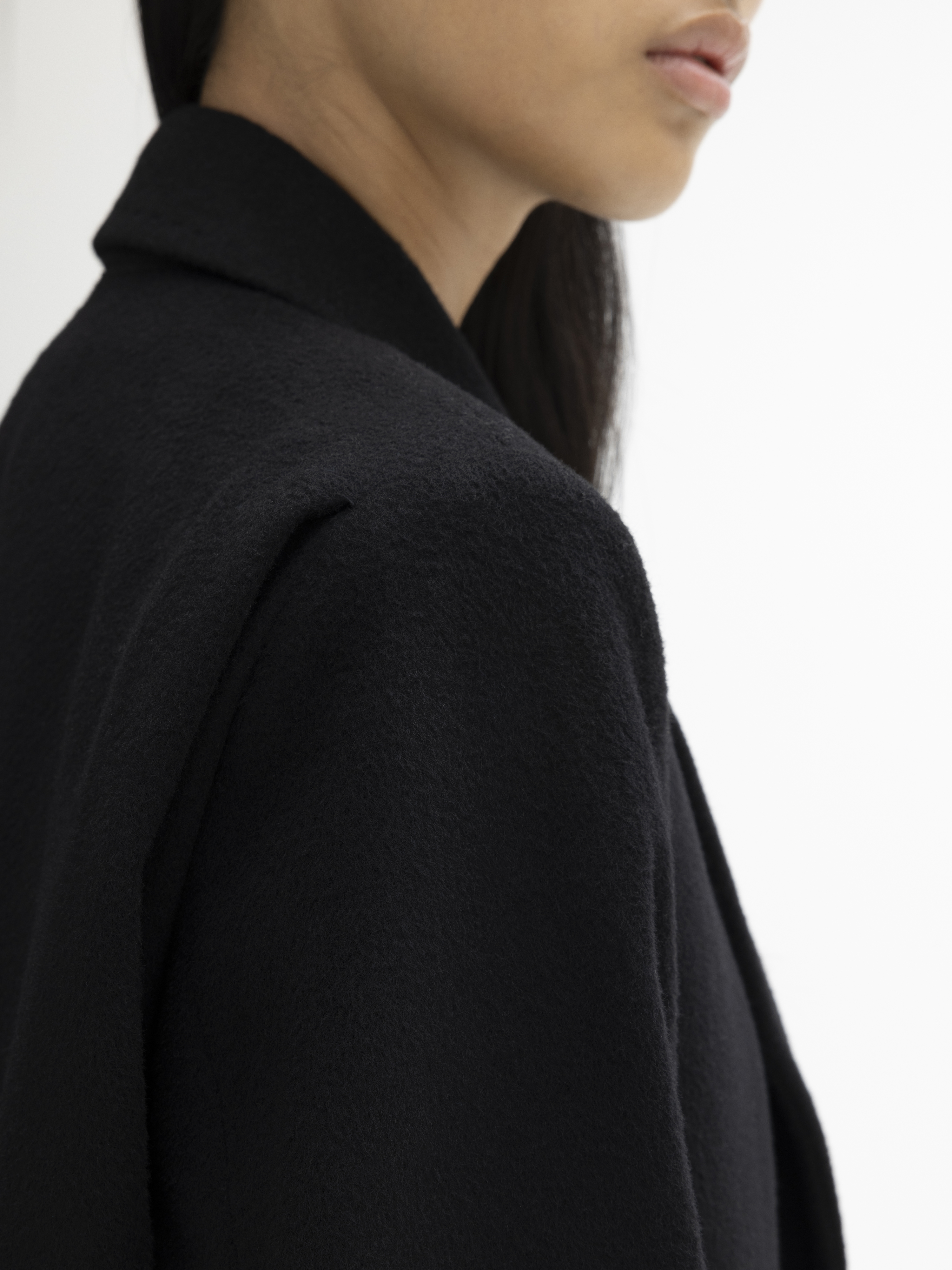 House Of Dagmar Cashmere Coat In Black