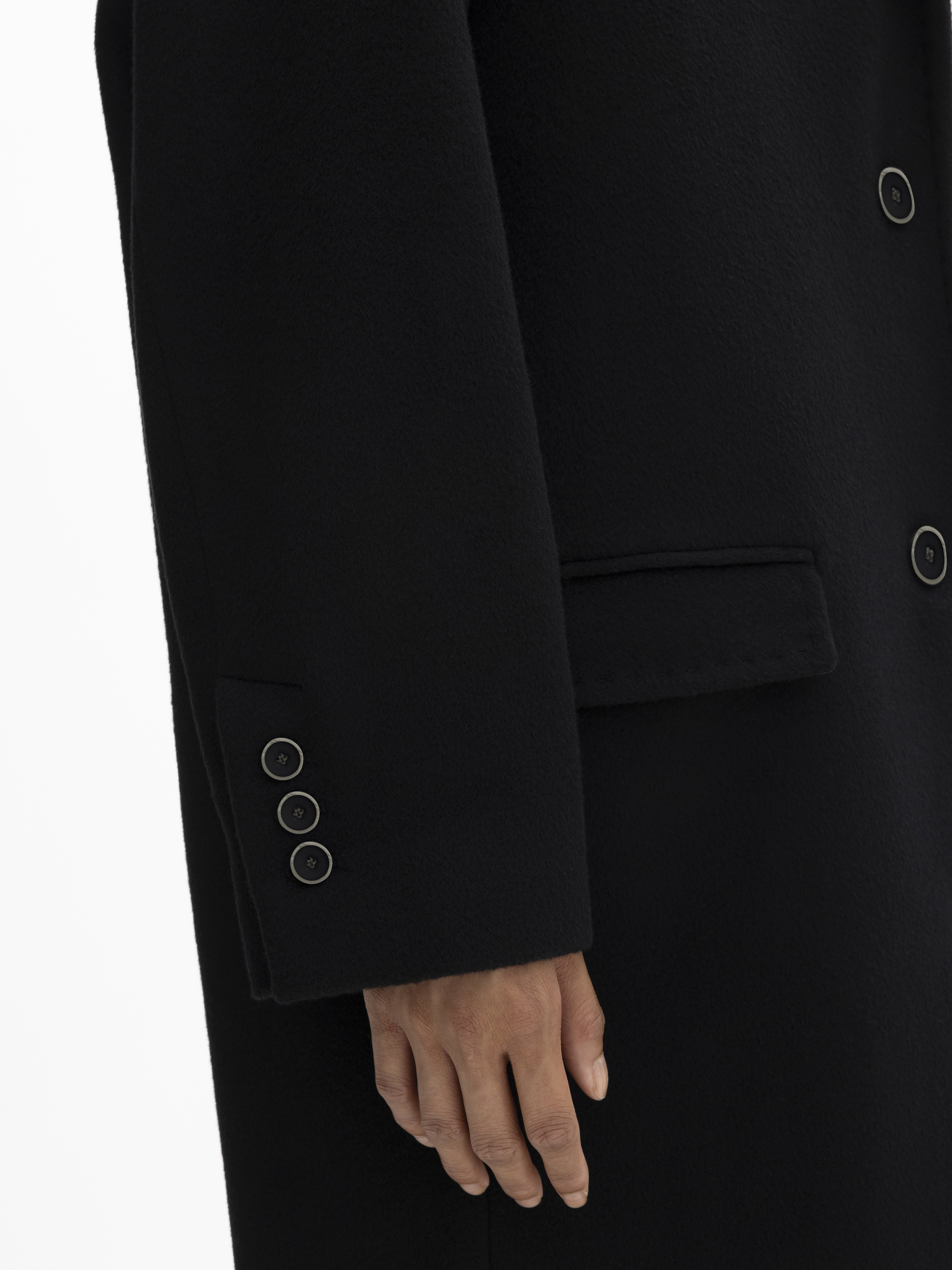 House Of Dagmar Cashmere Coat In Black