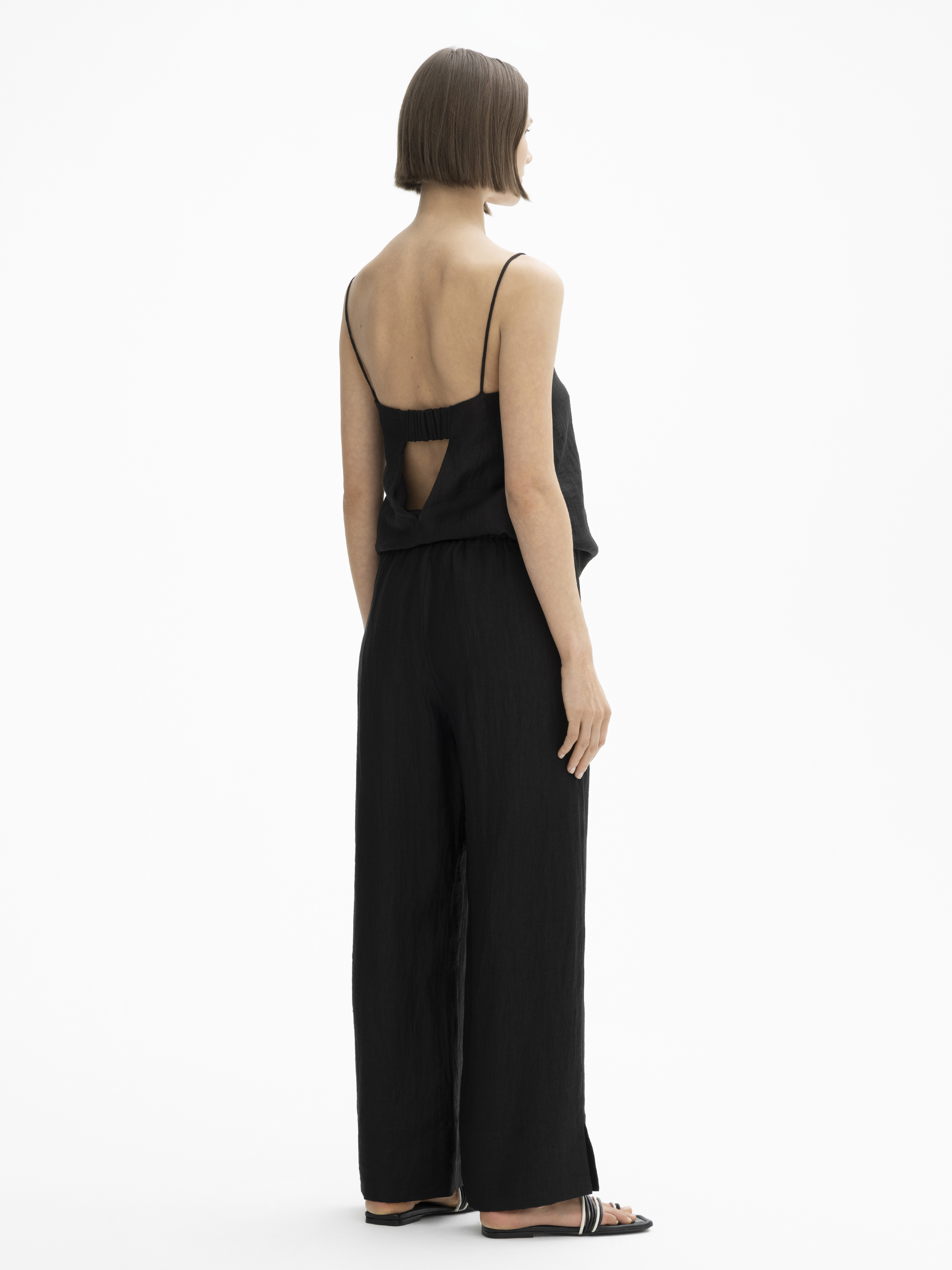 House Of Dagmar Drawstring Trousers In Black