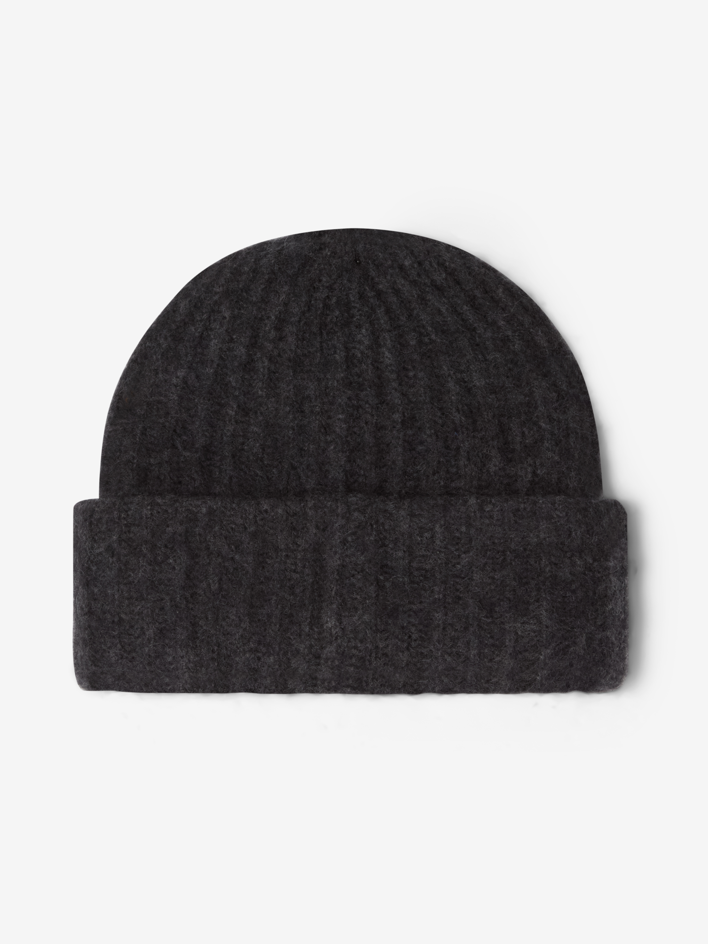 House Of Dagmar Fluffy Alpaca Beanie In Graphite Grey