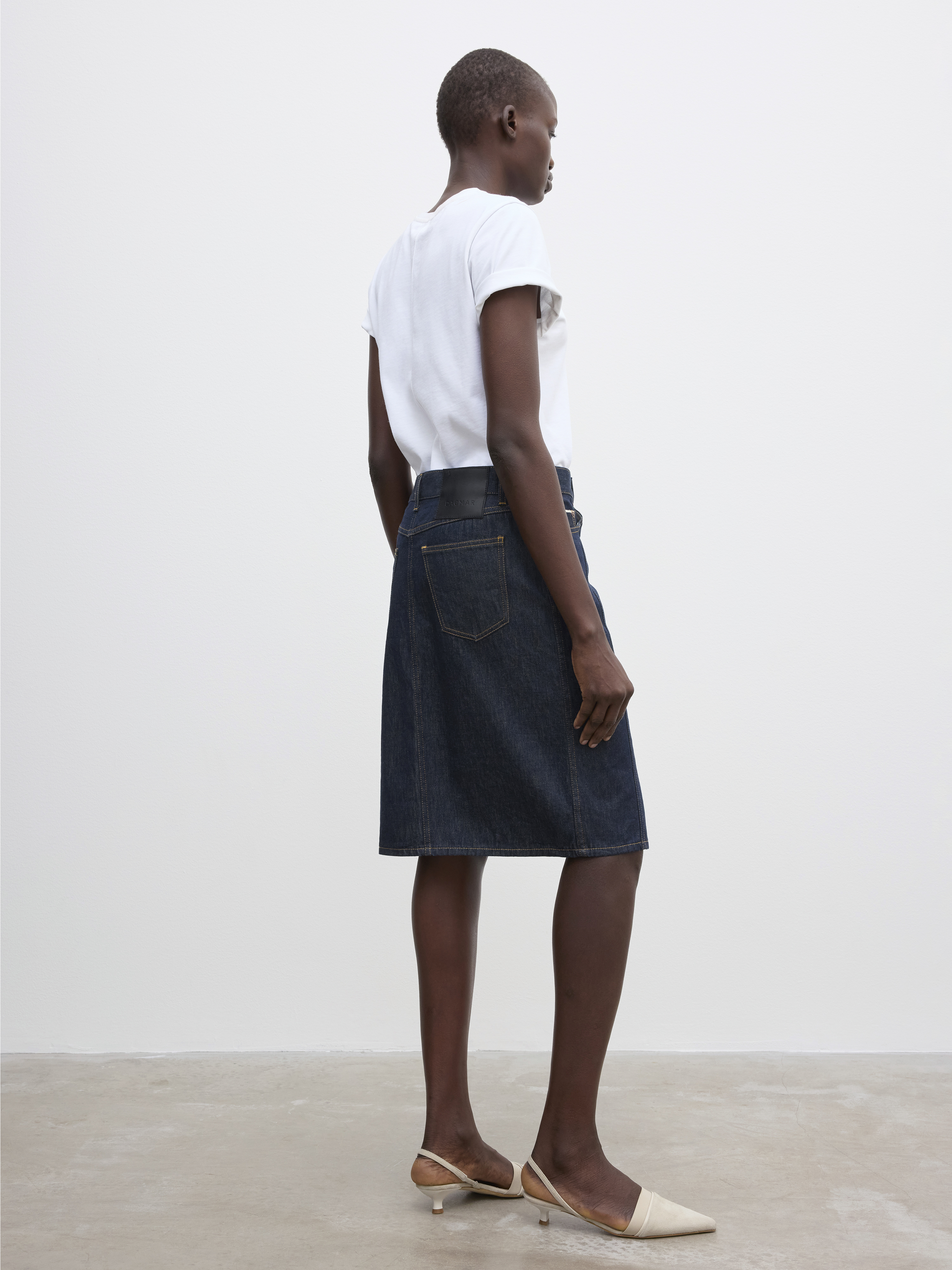 スカート left hand twill pencil denim skirt Future Present - BEAUTIFUL PEOPLE | Left Hand Twill Pencil