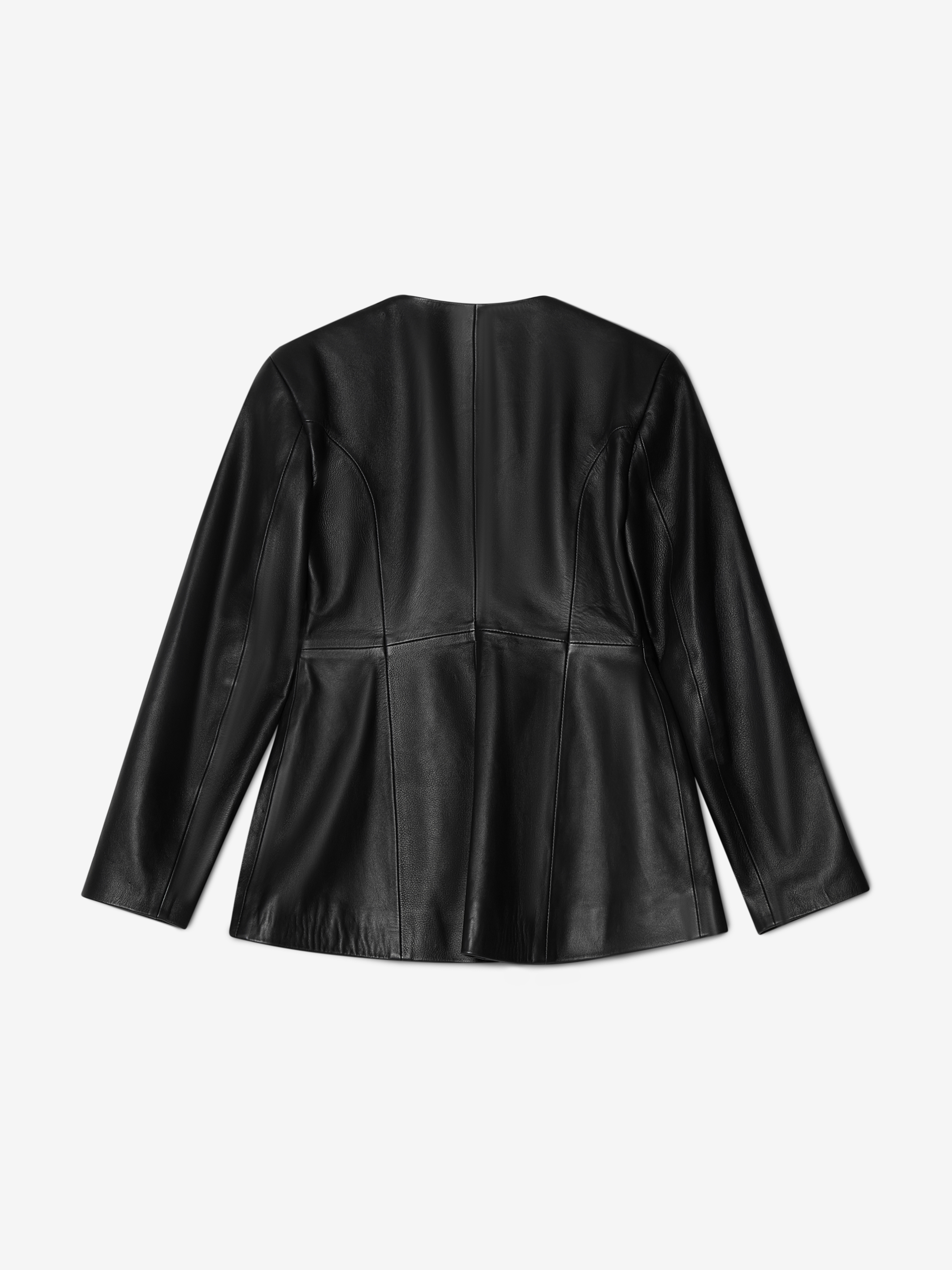 House Of Dagmar Collarless Blazer In Black