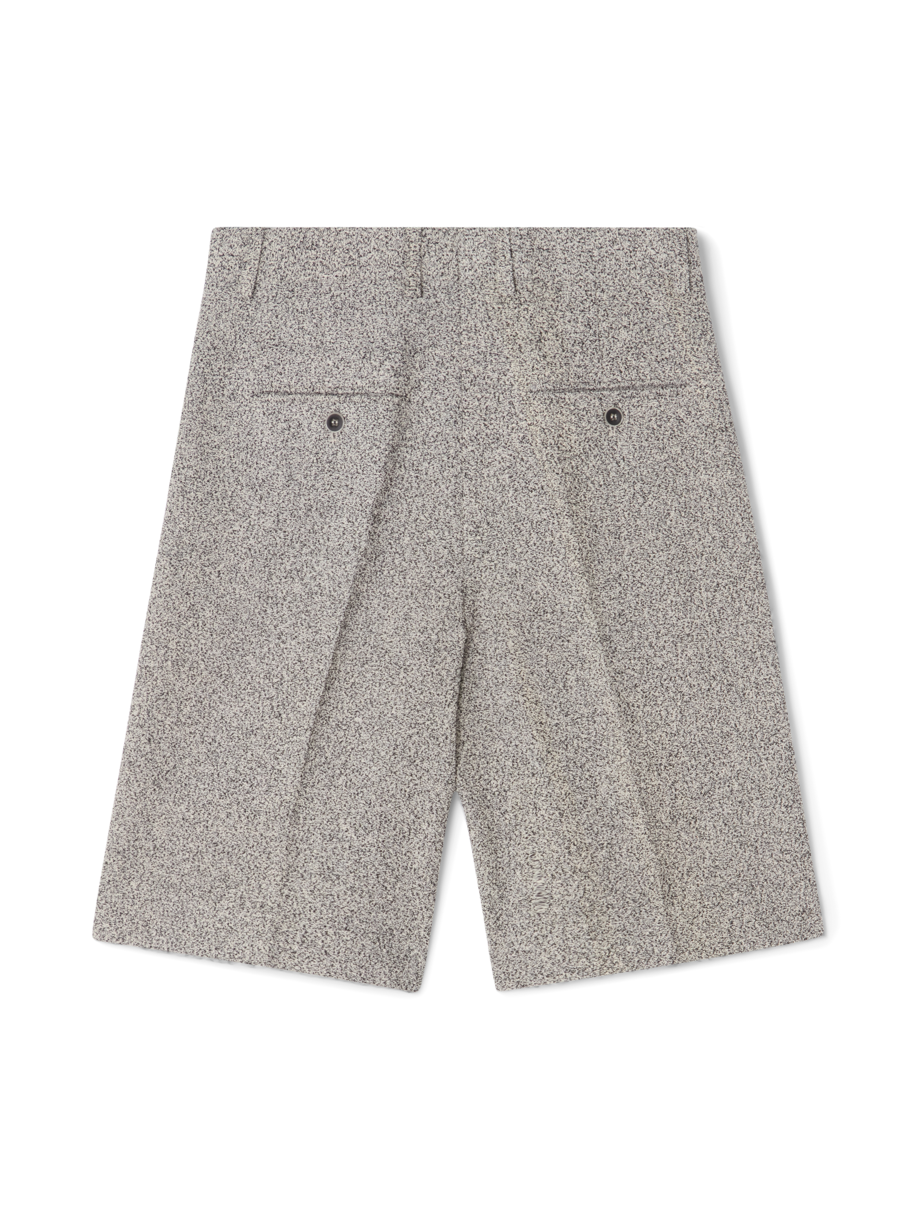 House Of Dagmar Bouclé Shorts In Salt And Pepper