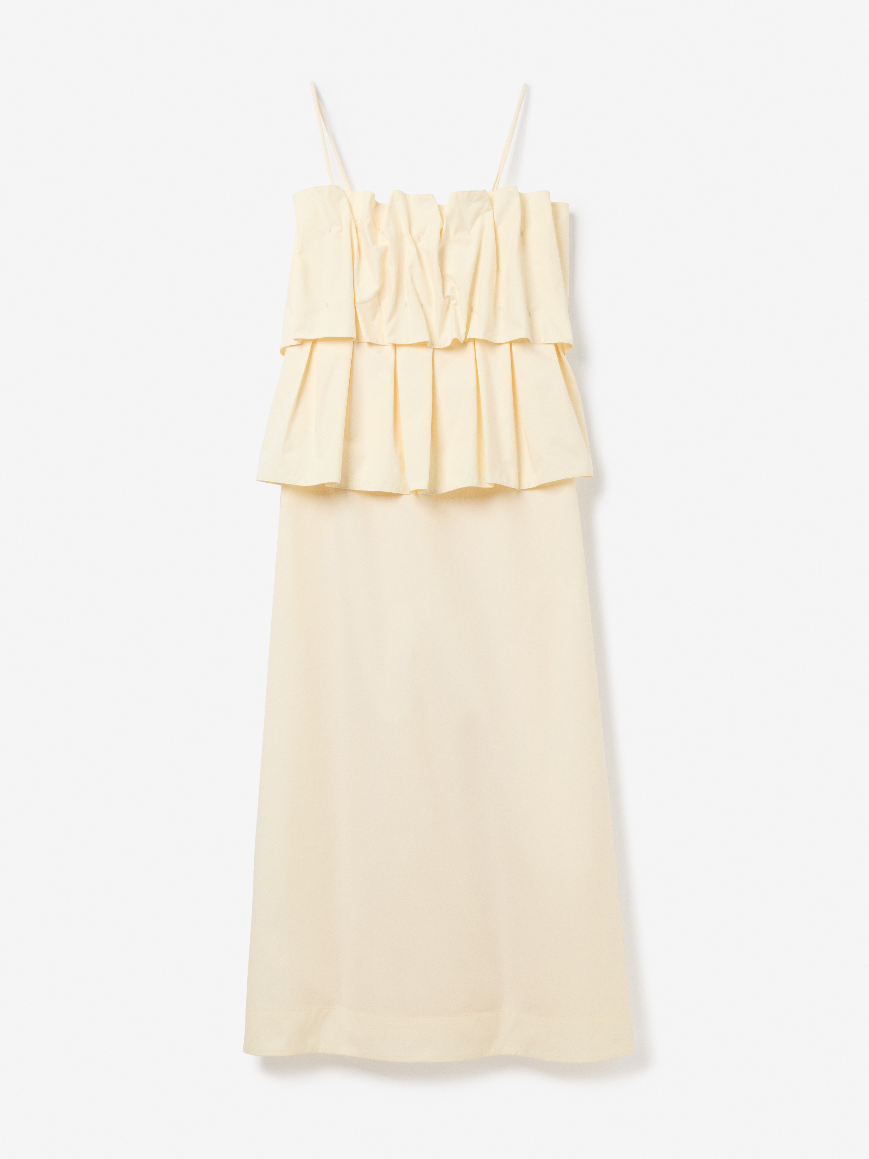 House Of Dagmar Sculpted Strap Dress In Cream White