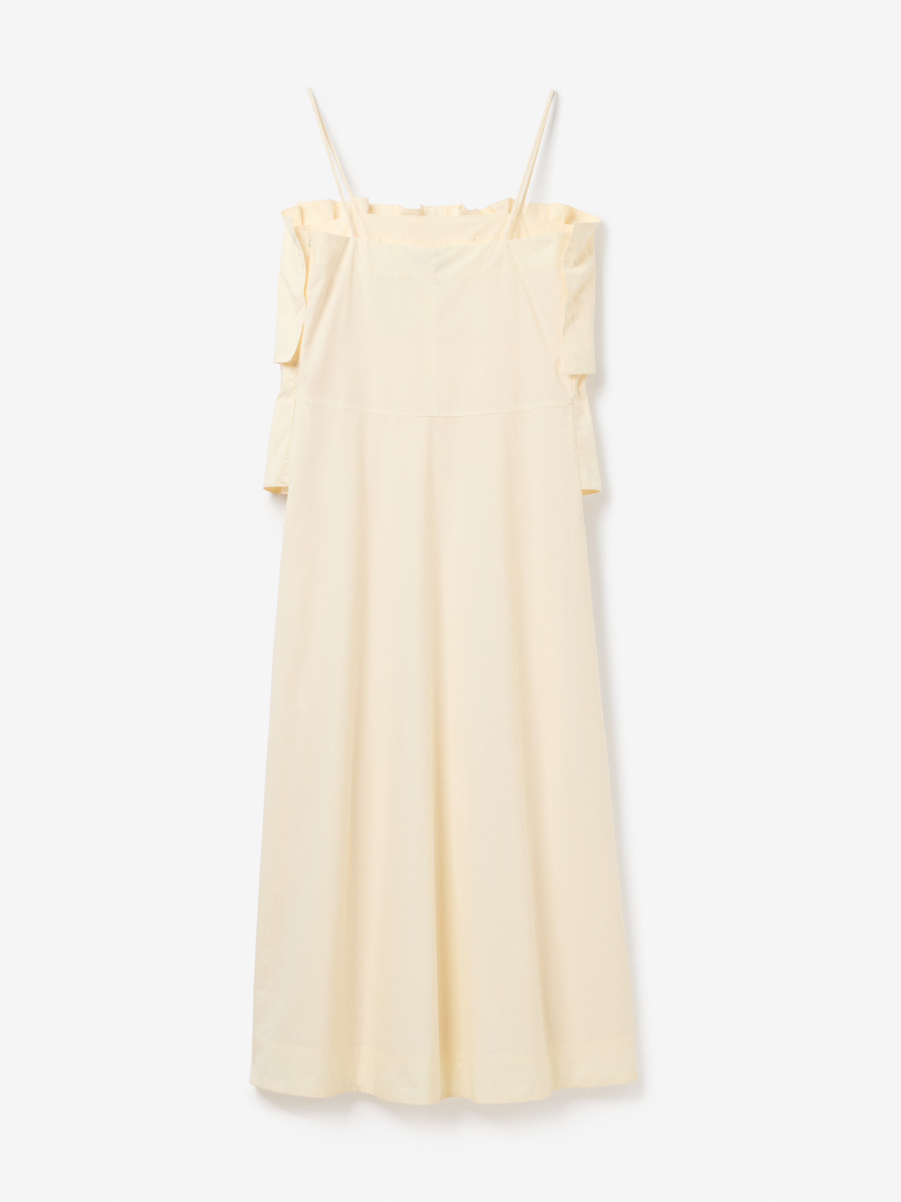 House Of Dagmar Sculpted Strap Dress In Cream White