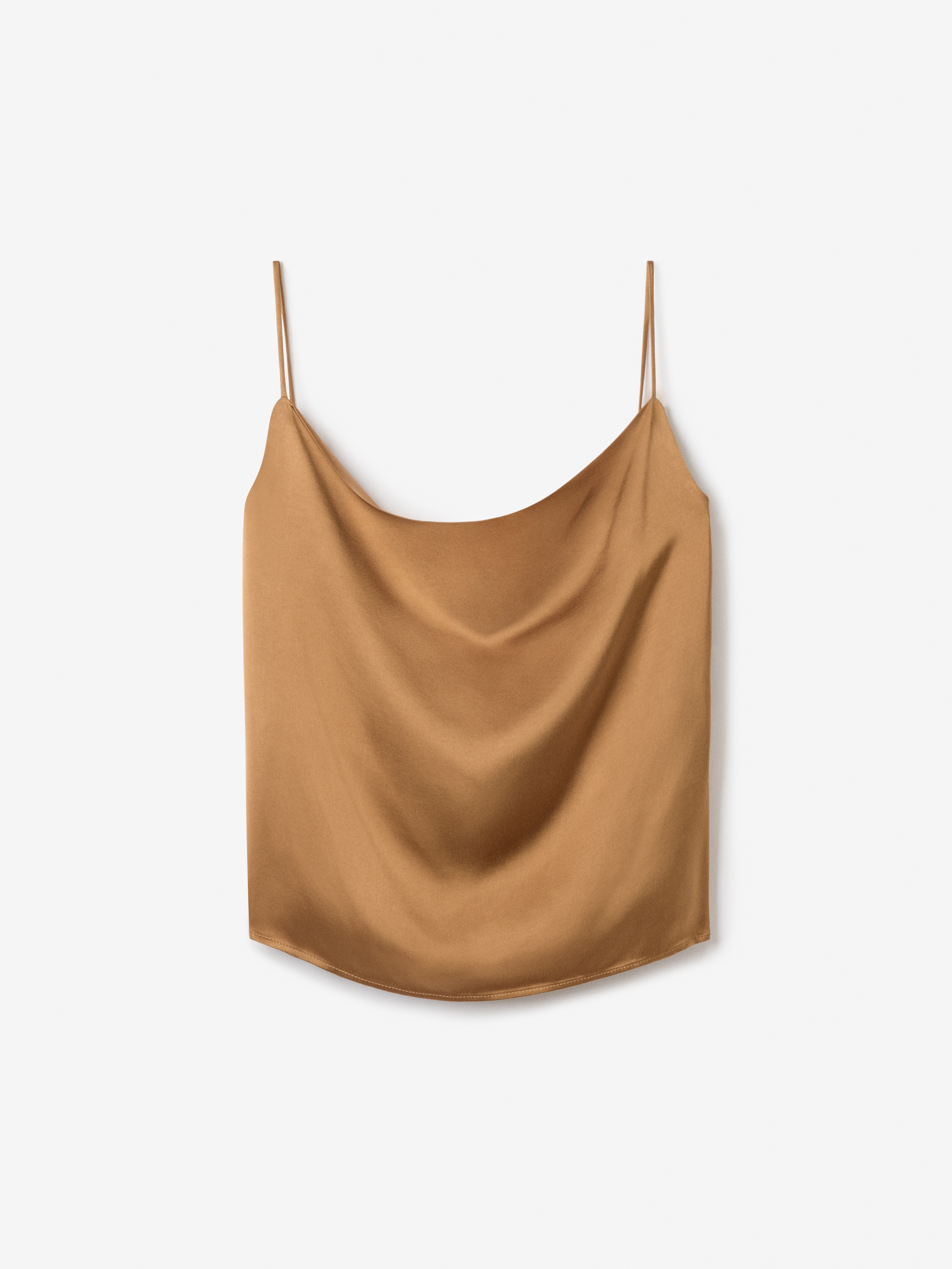House Of Dagmar Waterfall Top In Dull Gold