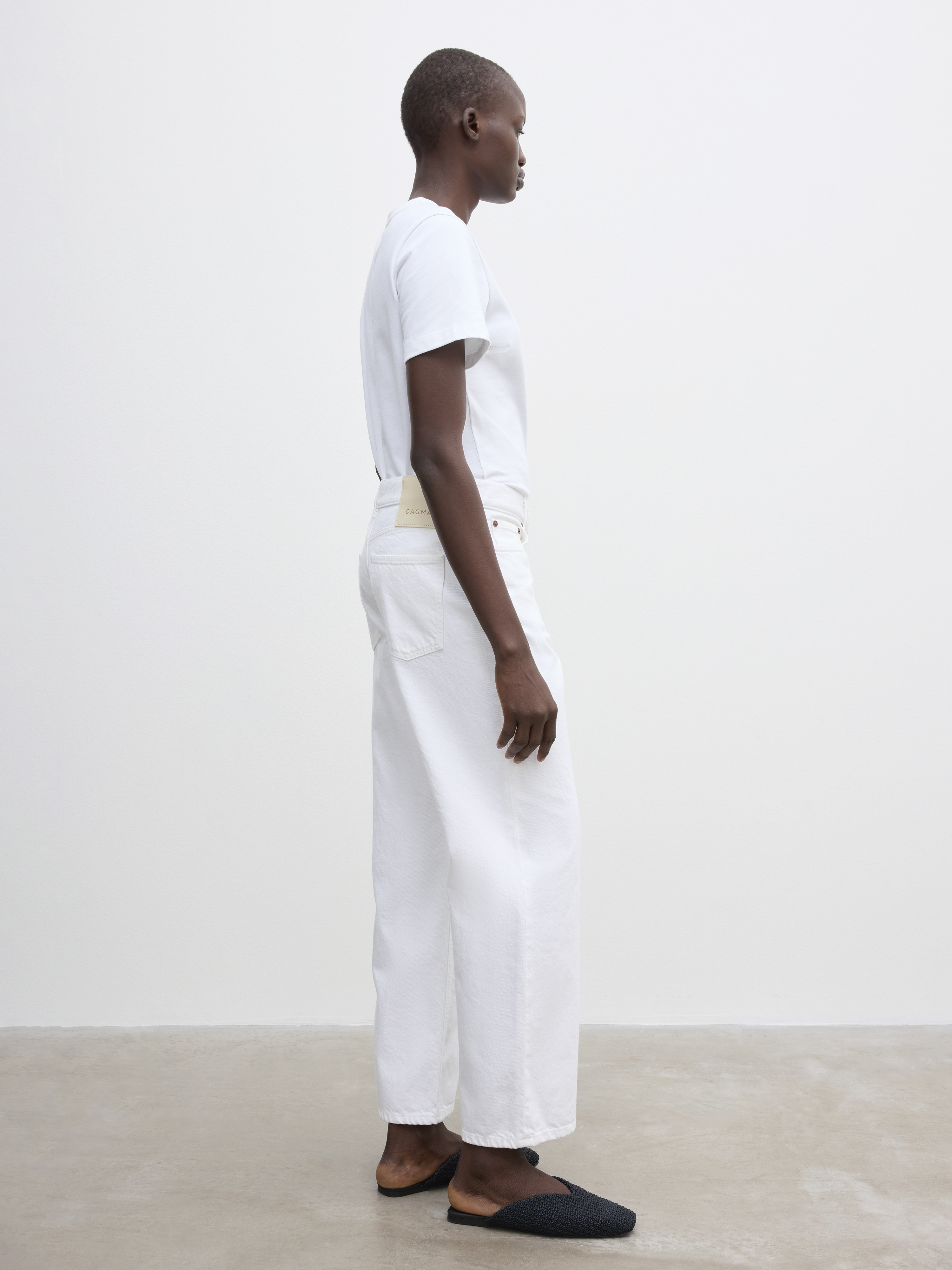 House Of Dagmar Cropped Denim In White