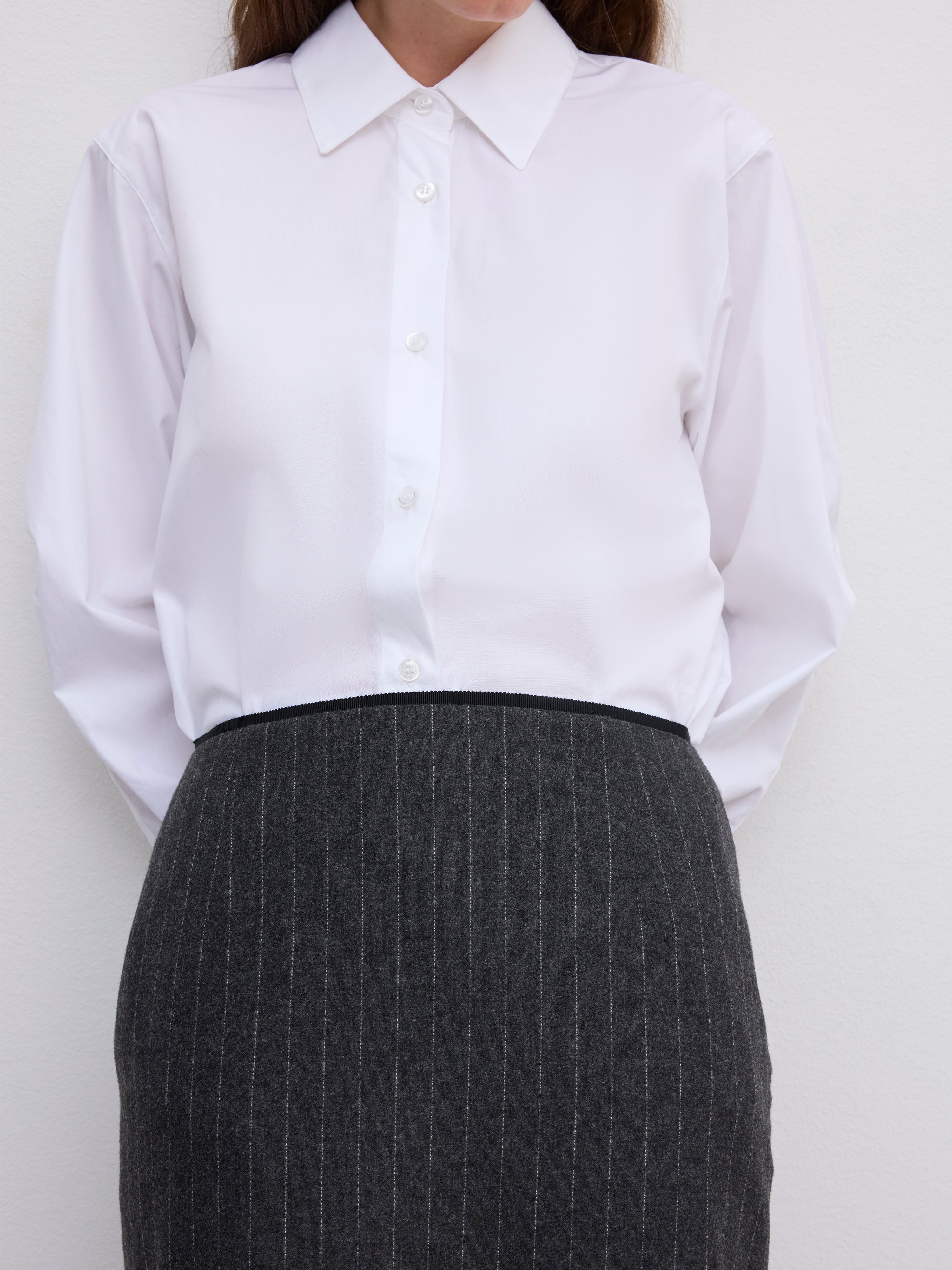 House Of Dagmar Pencil Maxi Skirt In Gray