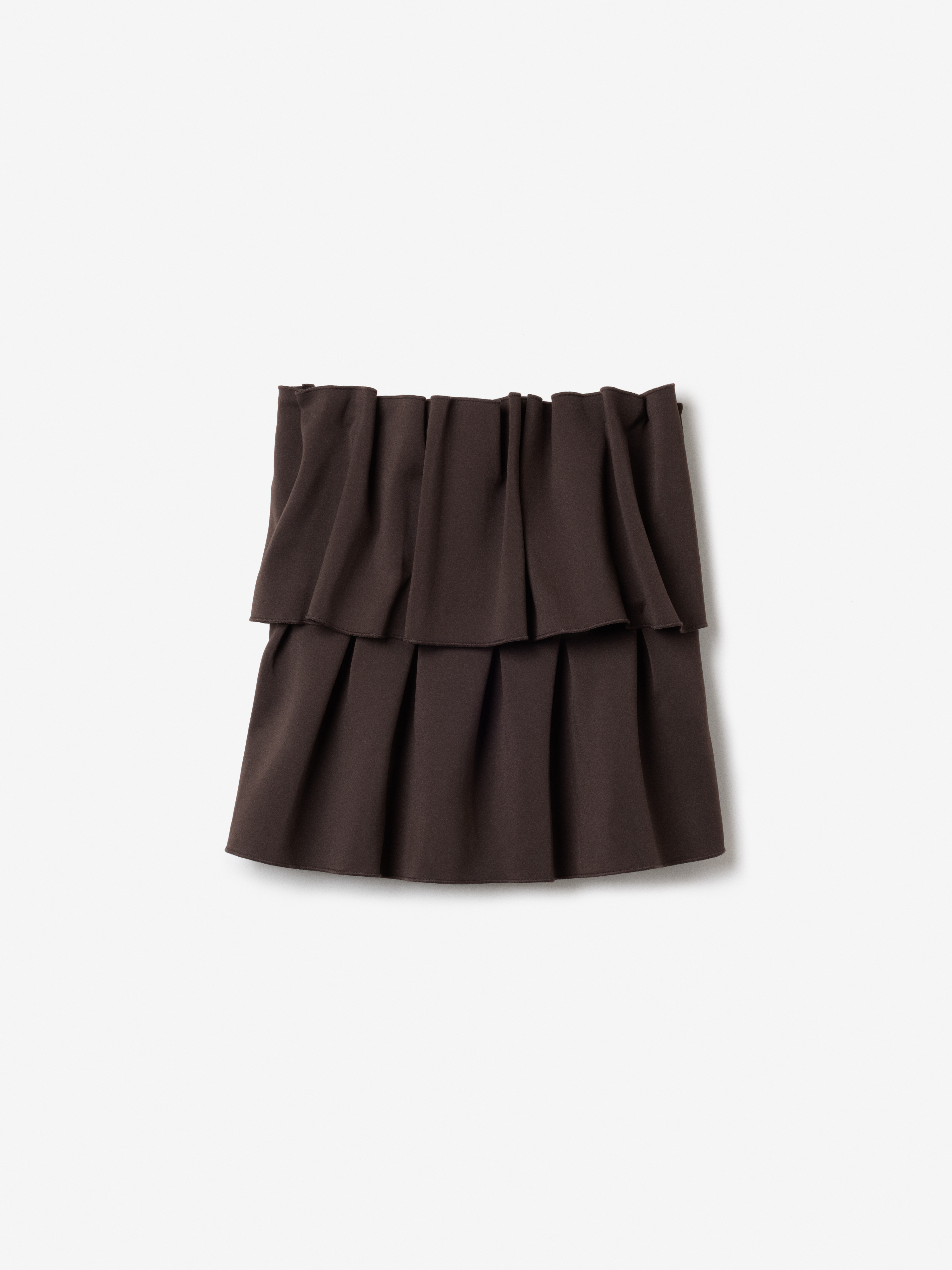 House Of Dagmar Sculpted Tube Top In Brown